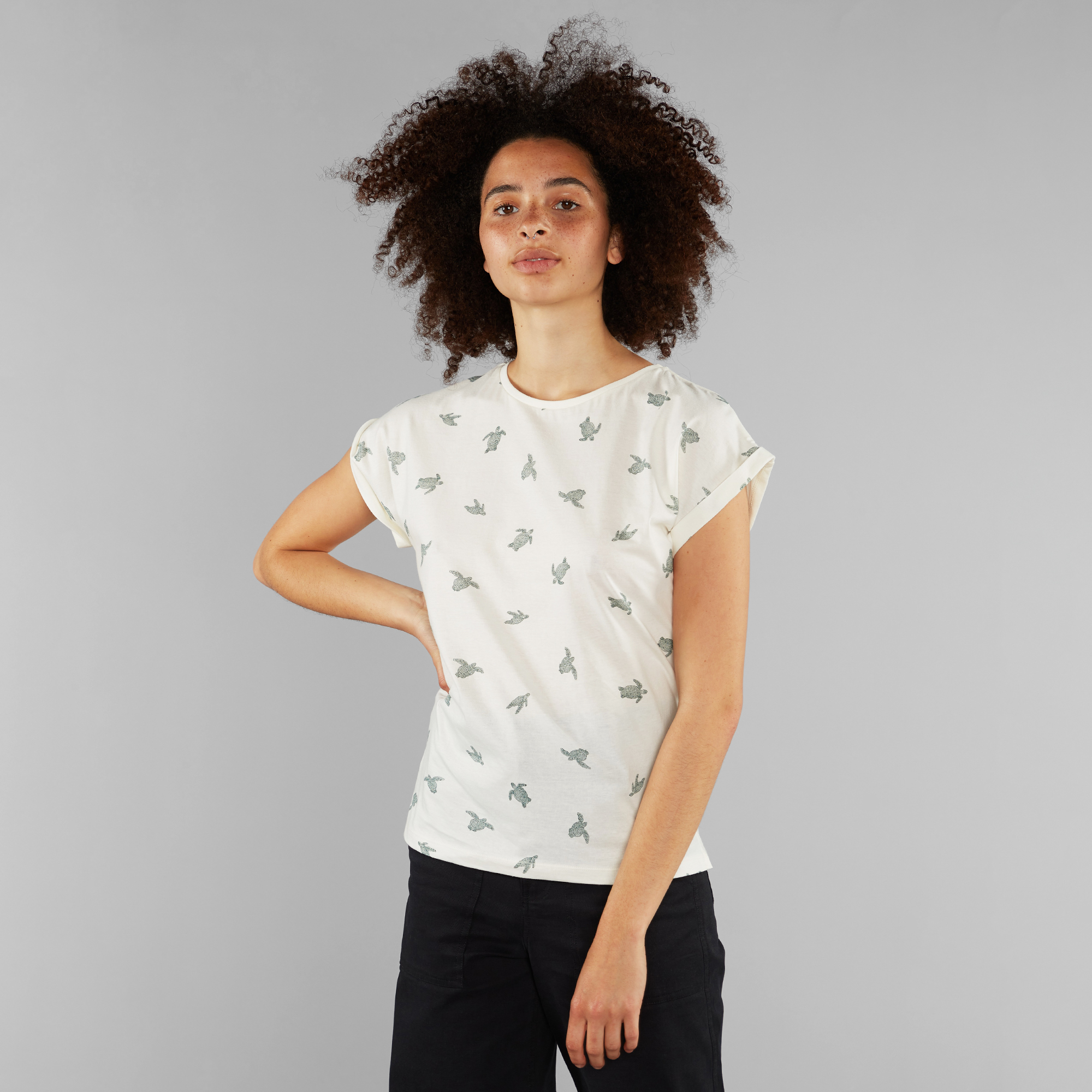 T-shirt Visby Sea Turtles Off White 01