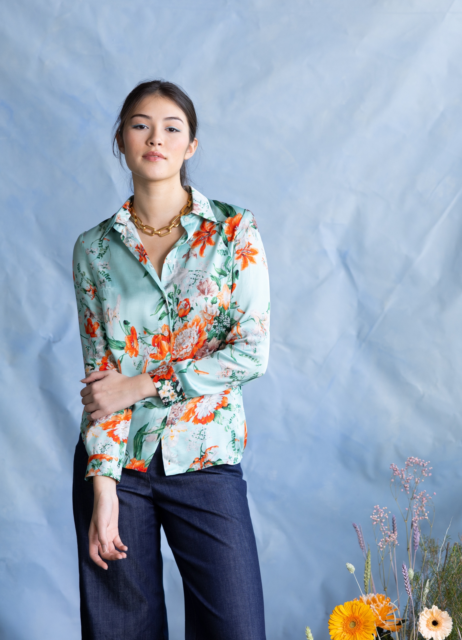 Casual blouse flower print