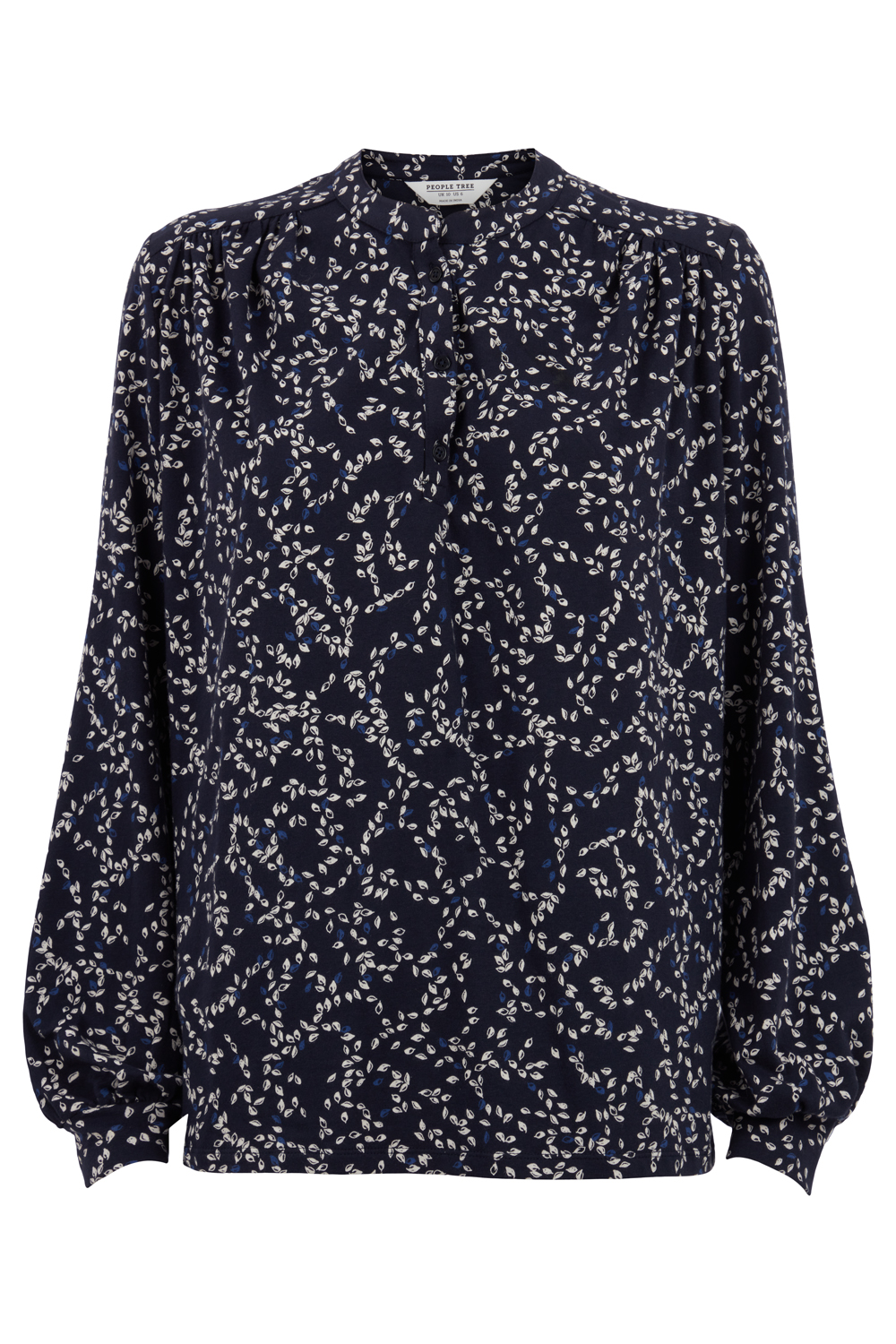 Blouse Cara - bleu marine - coton biologique - People Tree 06