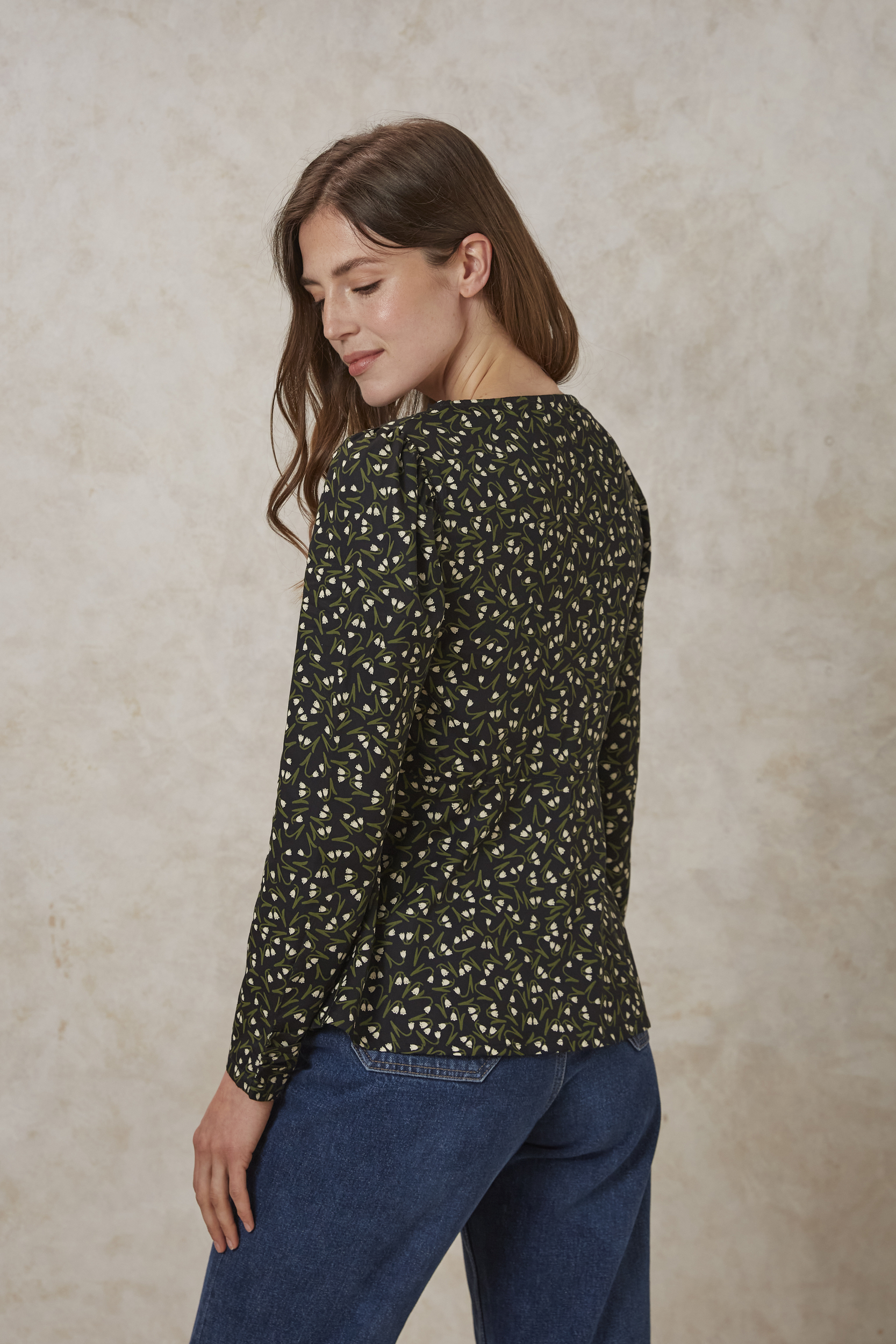 Blouse Kennedy motif perce-neige - tencel - People Tree 02