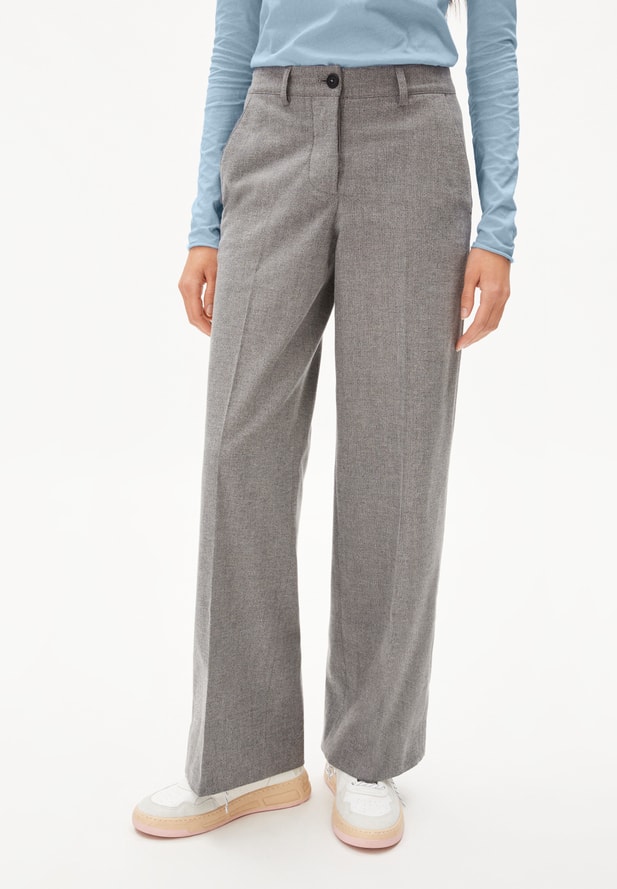 Pantalon Leandraa-herringbone-grey-Armed Angels 01