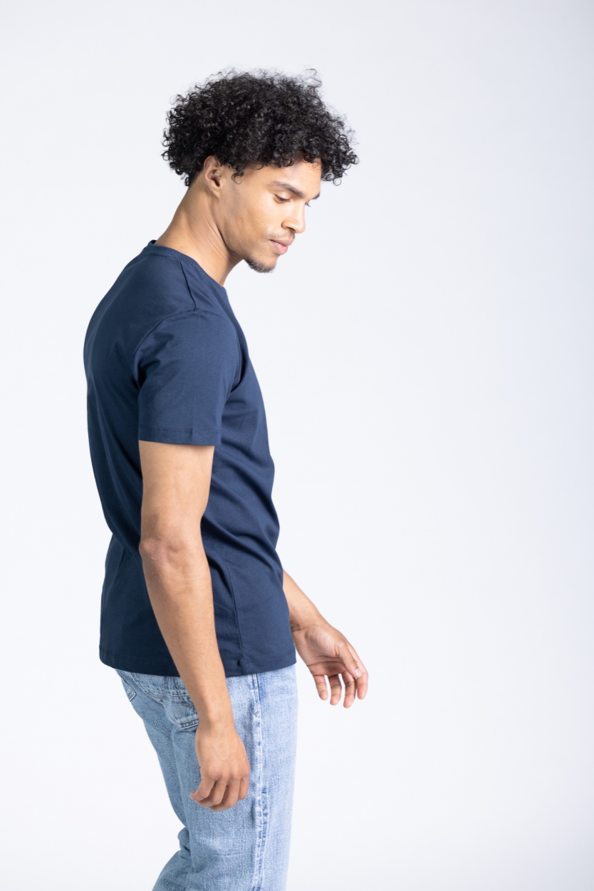 T-shirt Buckley - navy - coton biologique - Kuyichi 03