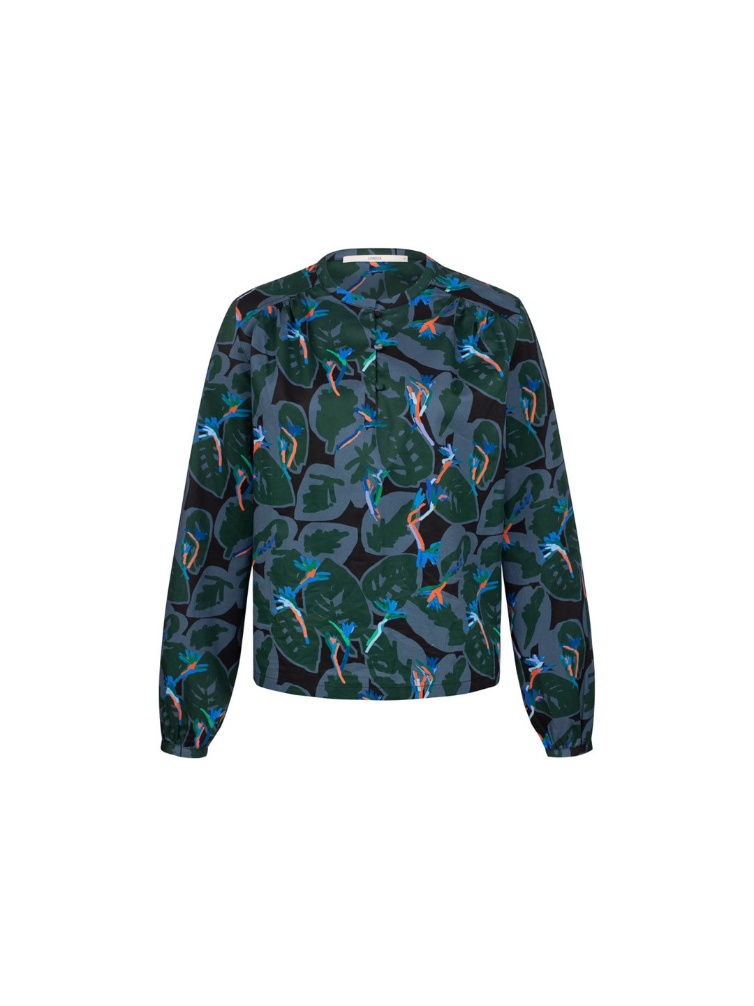 LANIUS_AW22_13283-00_Bluse-mit-Kraeuseln_print-artyleaf_black-green_08_1200x1800