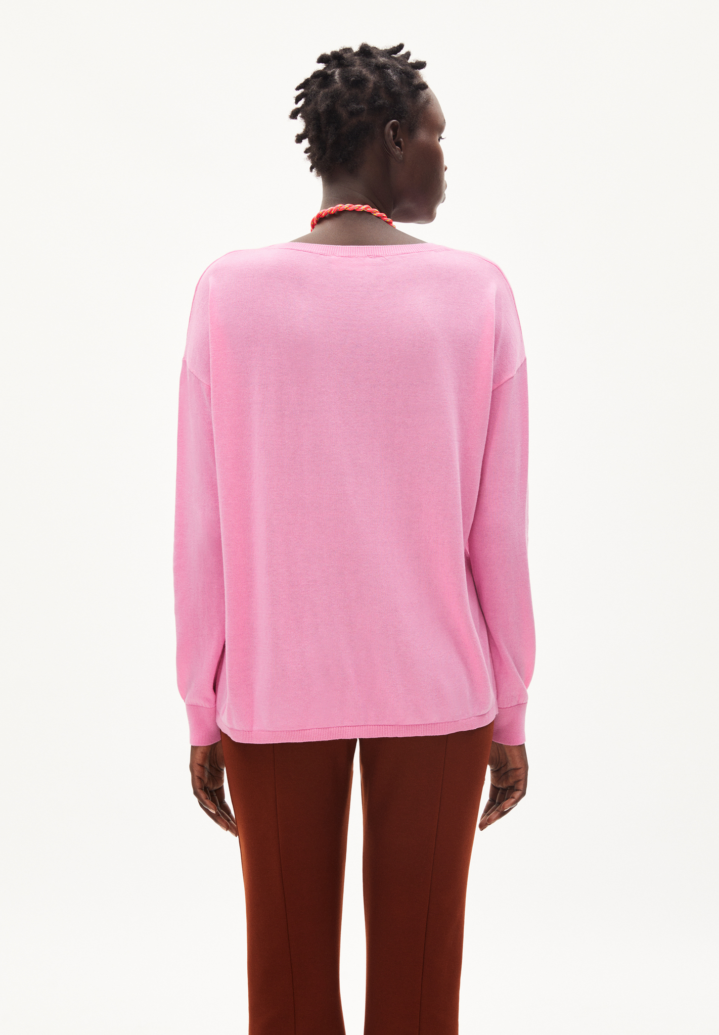 Pull Laarni - rose - coton bio - tencel  - Armed Angels 02