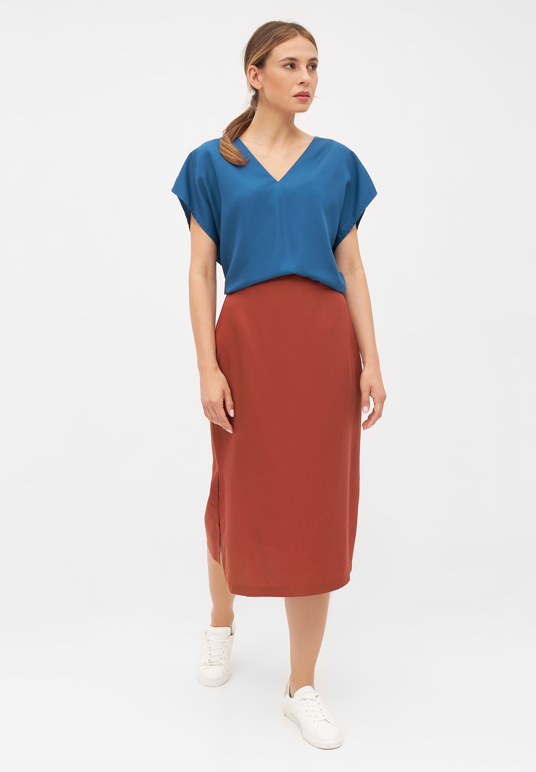Blouse Ruby - Ocean Blue (Refibra) - Givn 04