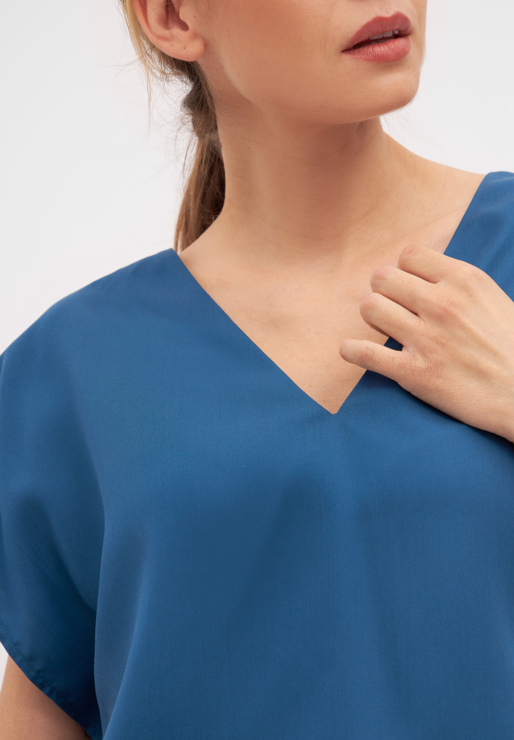 Blouse Ruby - Ocean Blue (Refibra) - Givn 03