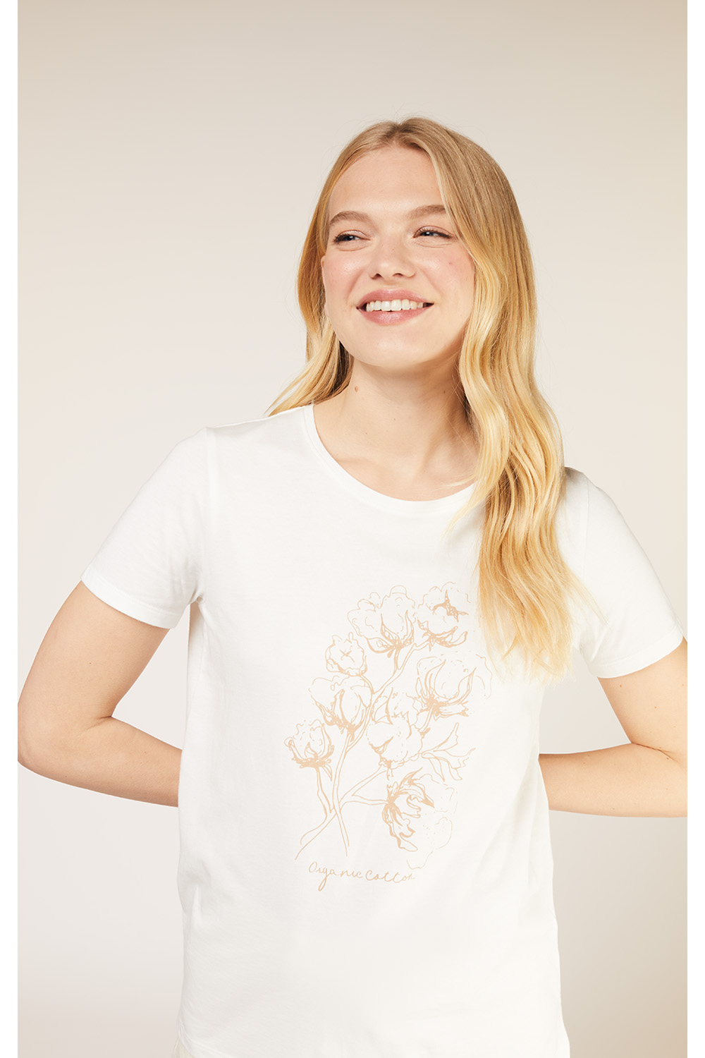 T-shirt Cotton Print - People Tree 01