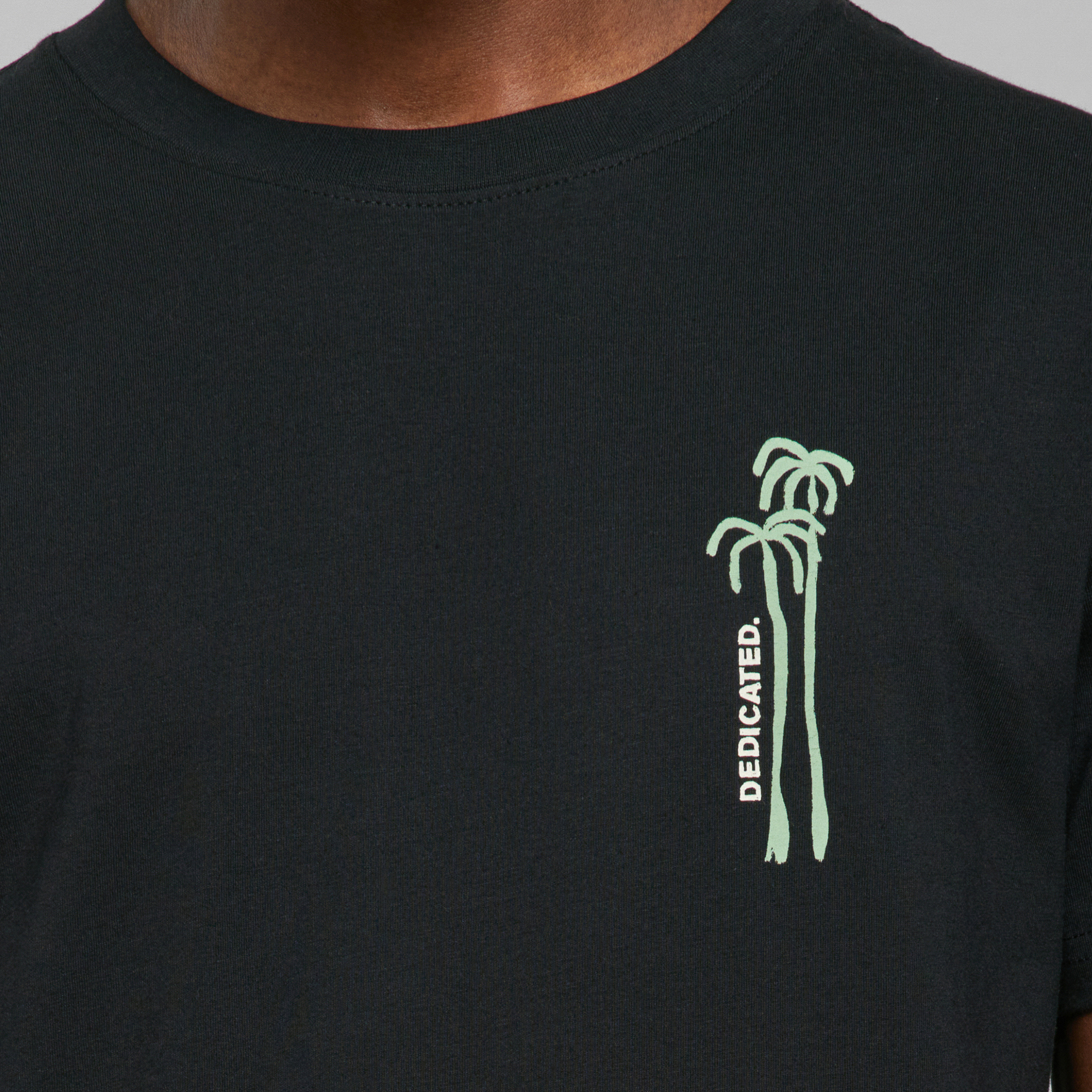 T-shirt Palmiers - coton biologique - Dedicated 02