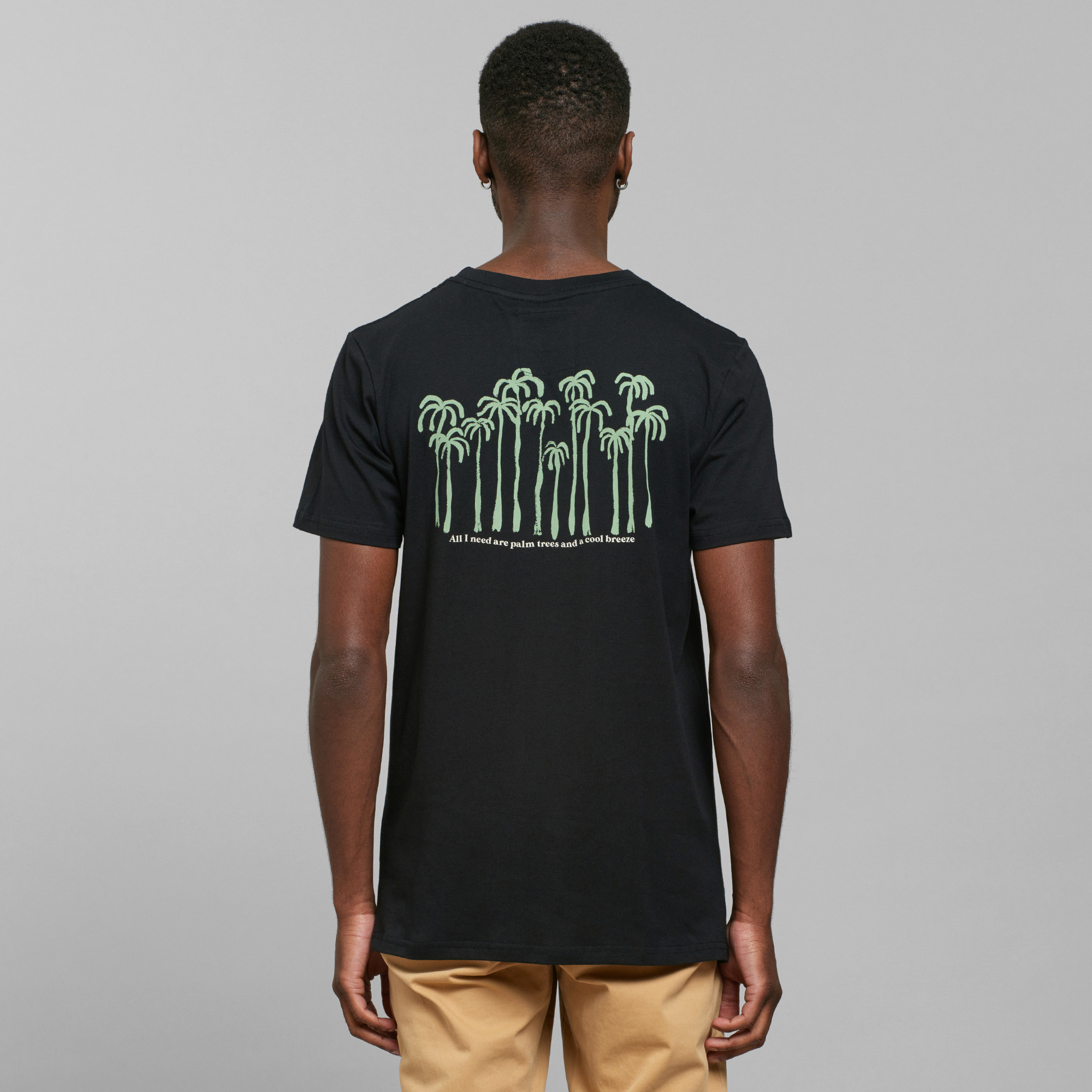T-shirt Palmiers - coton biologique - Dedicated 04