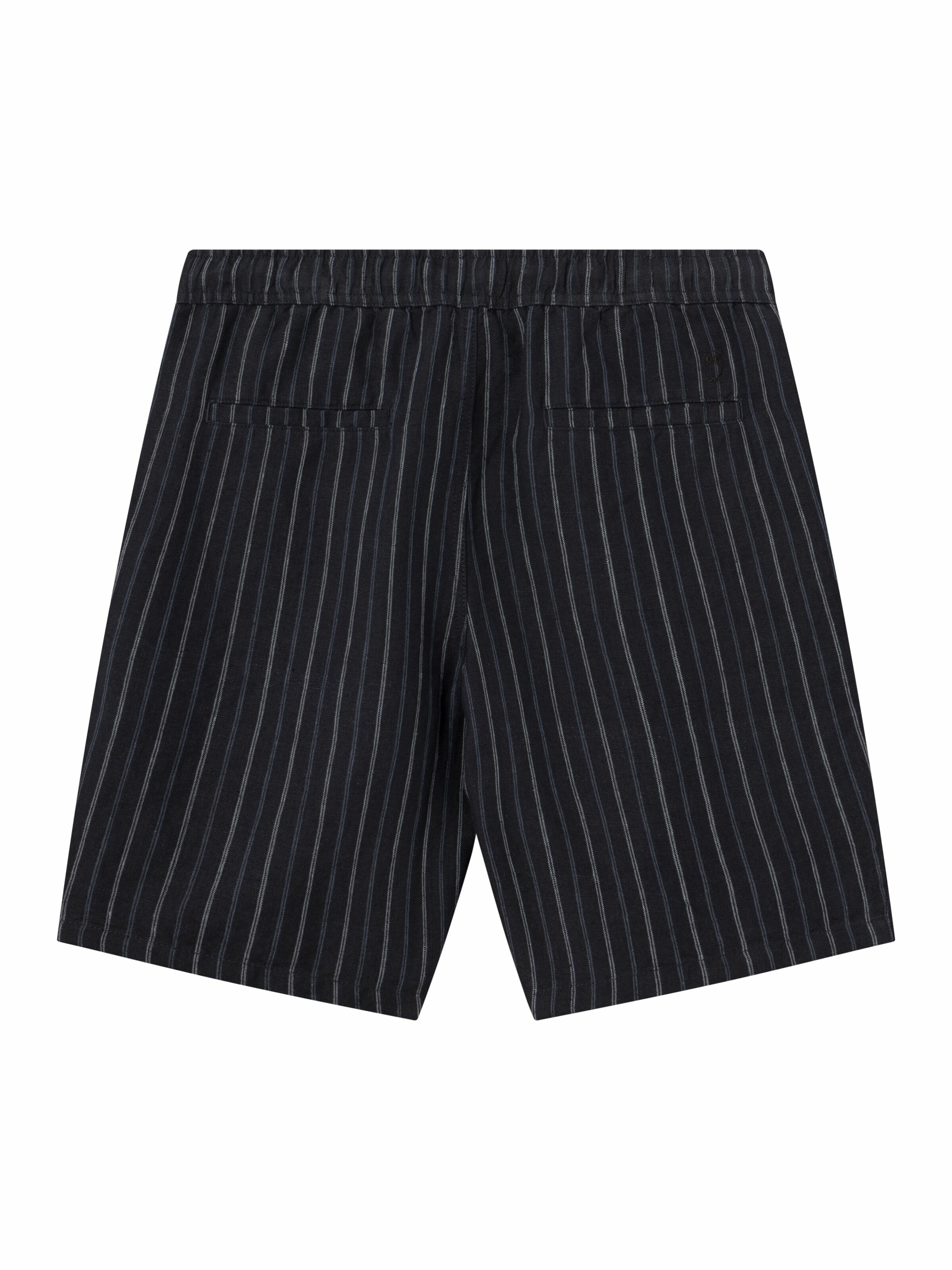 1050002 - Loose striped shorts - GOTS-Vegan - 8003 Stripe - navy - Extra 4
