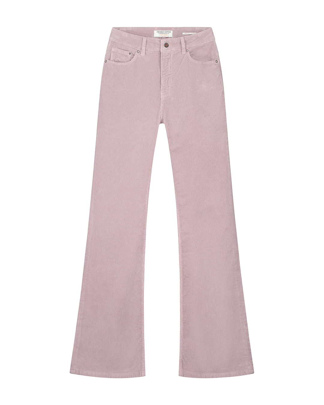 Pantalon Lisette - velours - lavender grey - coton biologique - Kuyichi 05