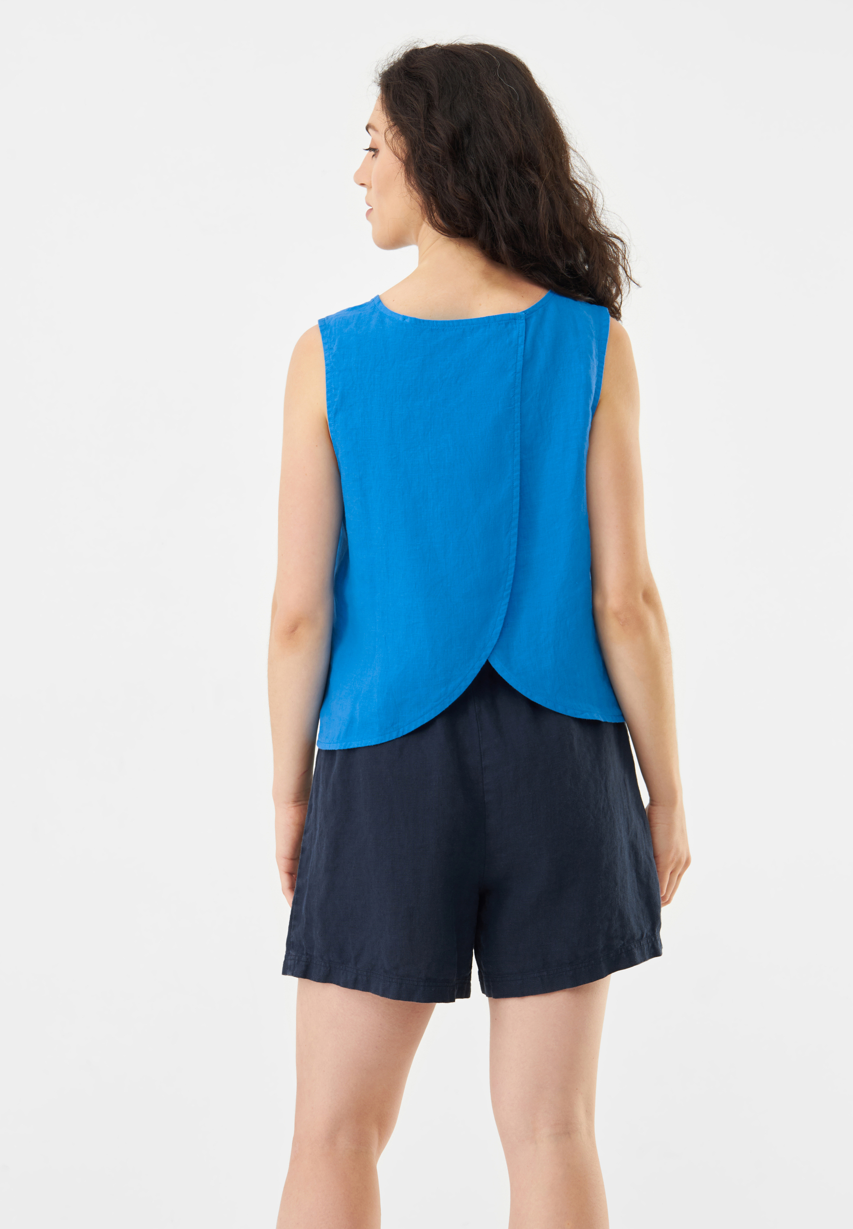 Blouse Dorothy - French blue - lin - Givn 03