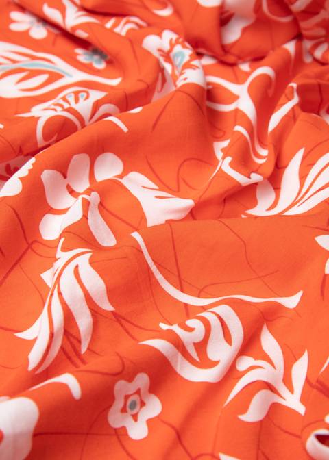 Blouse Liberty Maniac - motif orange - Ecovero - Blutsgeschwister 05