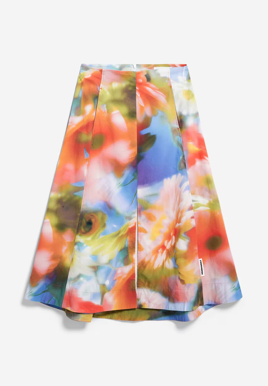 Jupe Deliaa-nostalgiaa-poppy-red - coton biologique - Armed Angels 06
