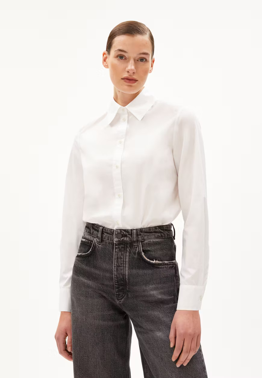 Chemisier Louilaa-white - coton biologique - Armed Angels 01