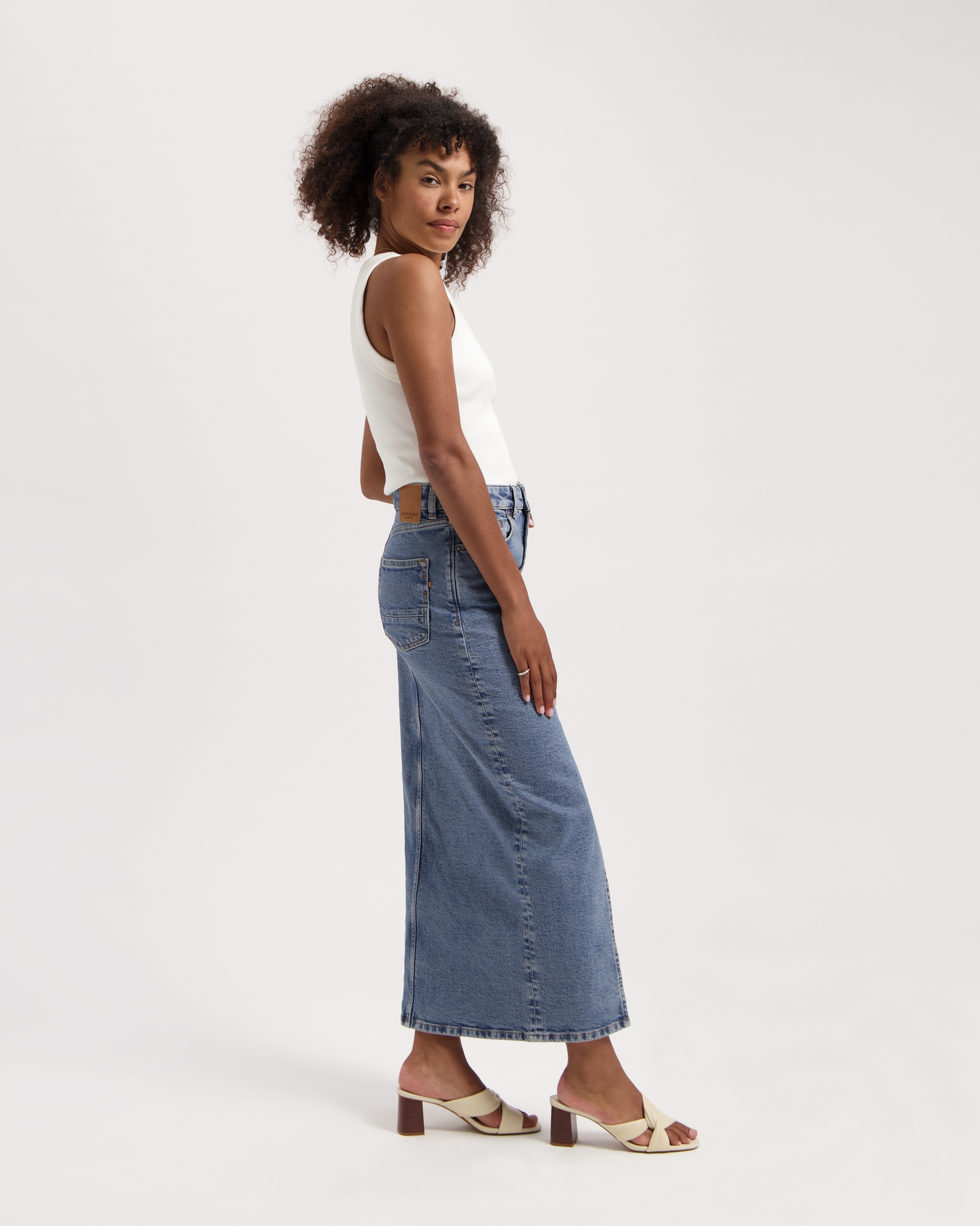 Jupe Coda - denim - coton regénératif - Kuyichi 04