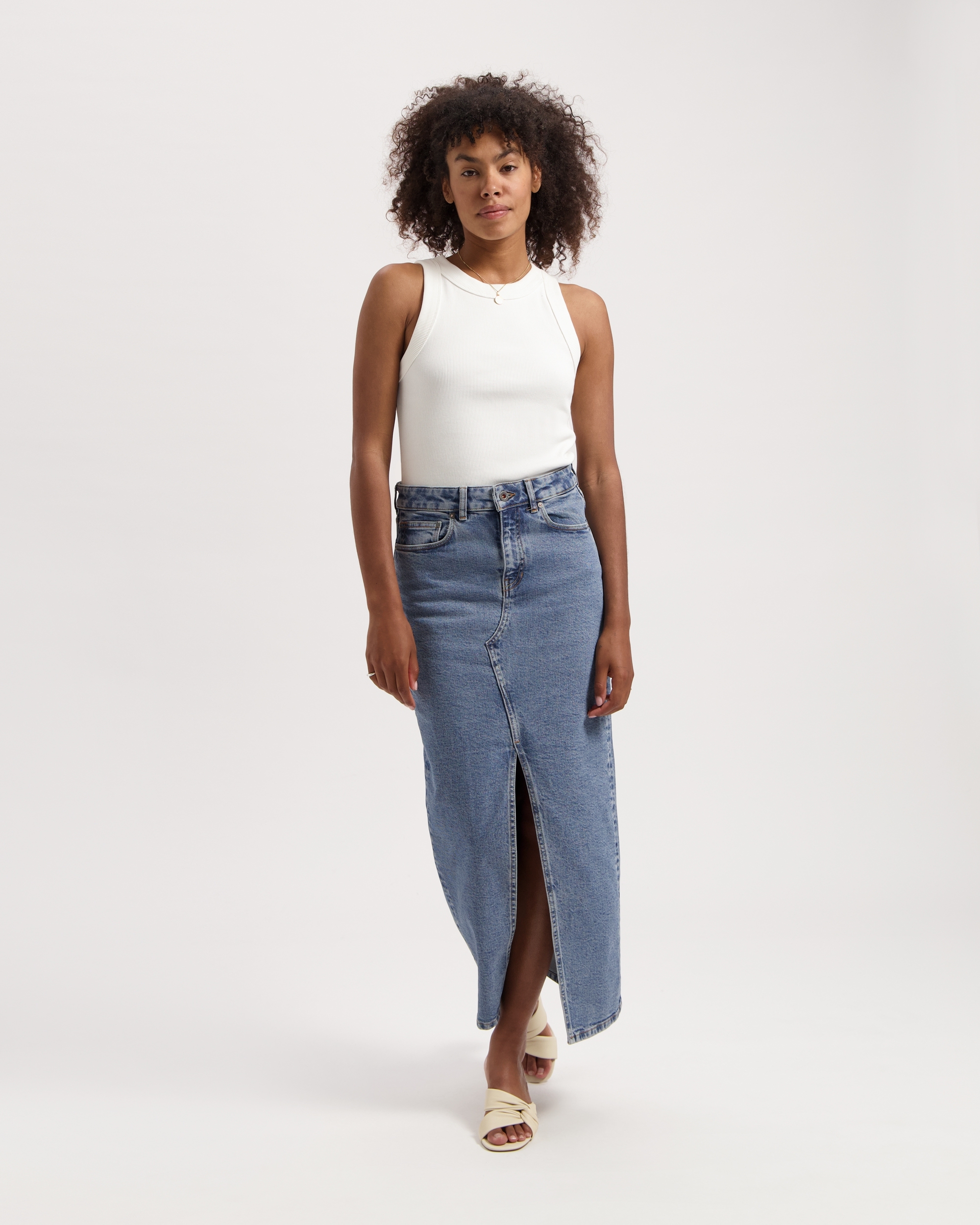 Jupe Coda - denim - coton regénératif - Kuyichi 05