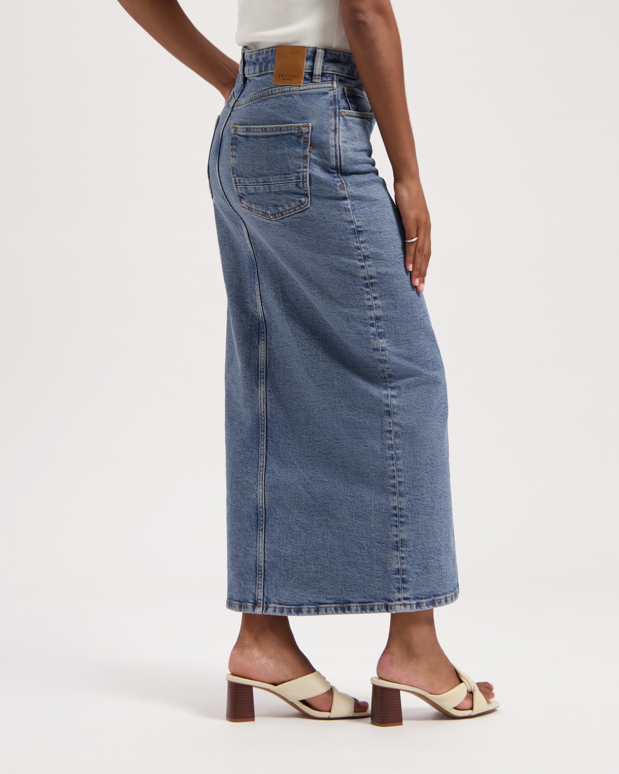 Jupe Coda - denim - coton regénératif - Kuyichi 02
