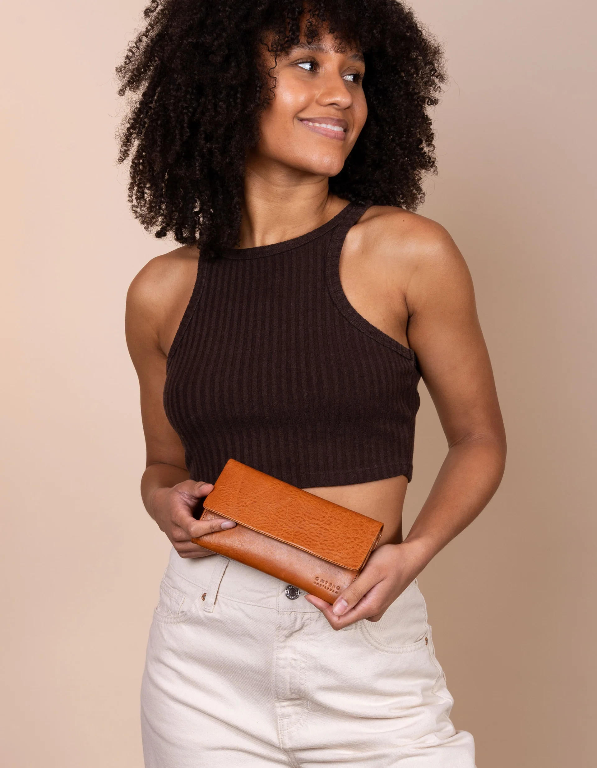 Portefeuille Pau - cognac - stromboli leather - O My Bag 04