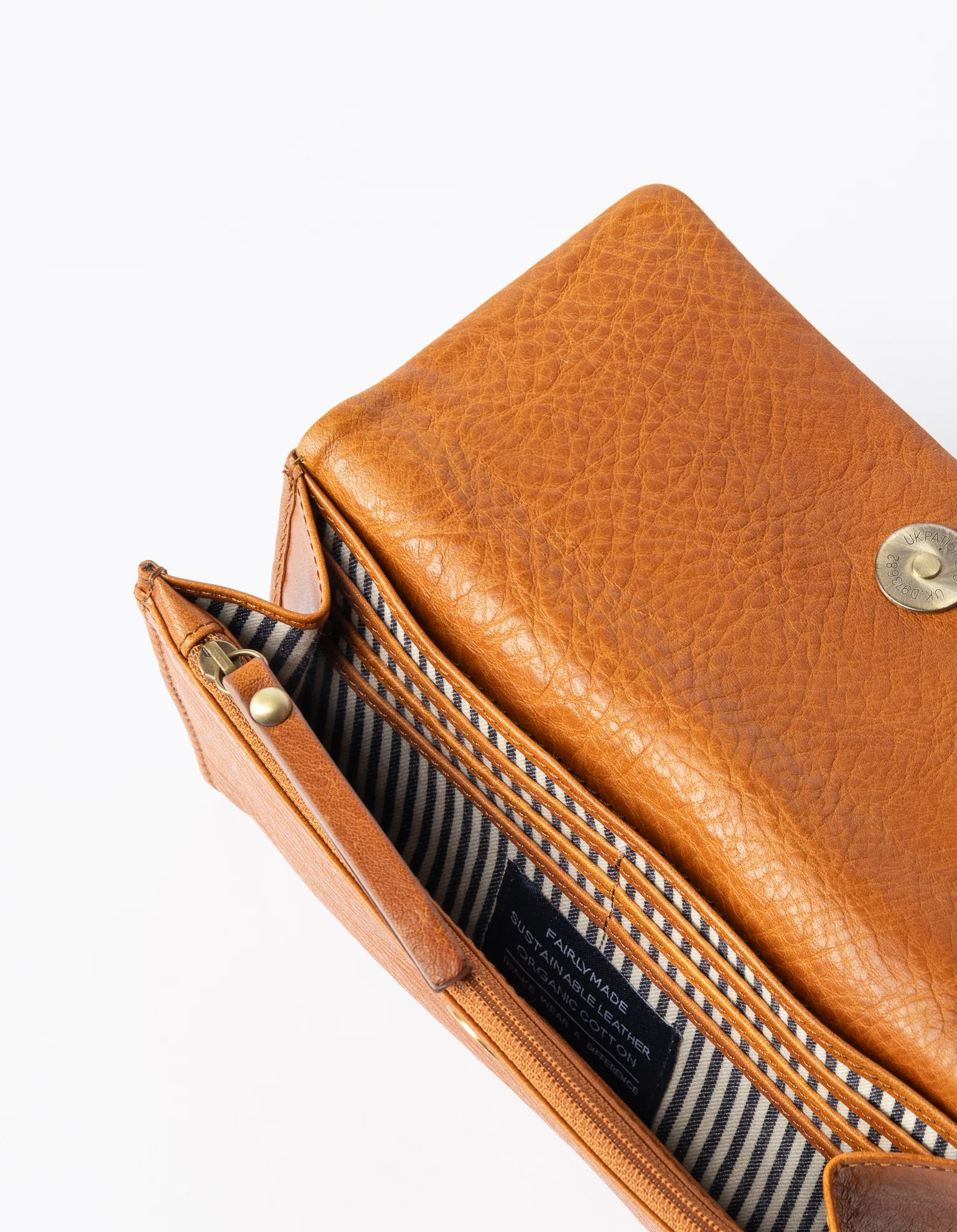 Portefeuille Pau - cognac - stromboli leather - O My Bag 03