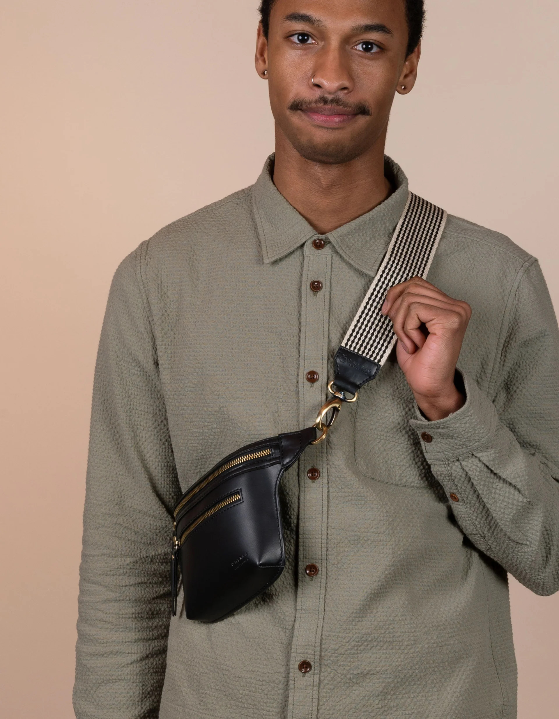 Sac Beck - noir - uppeal - cuir de pommes - O My Bag 02