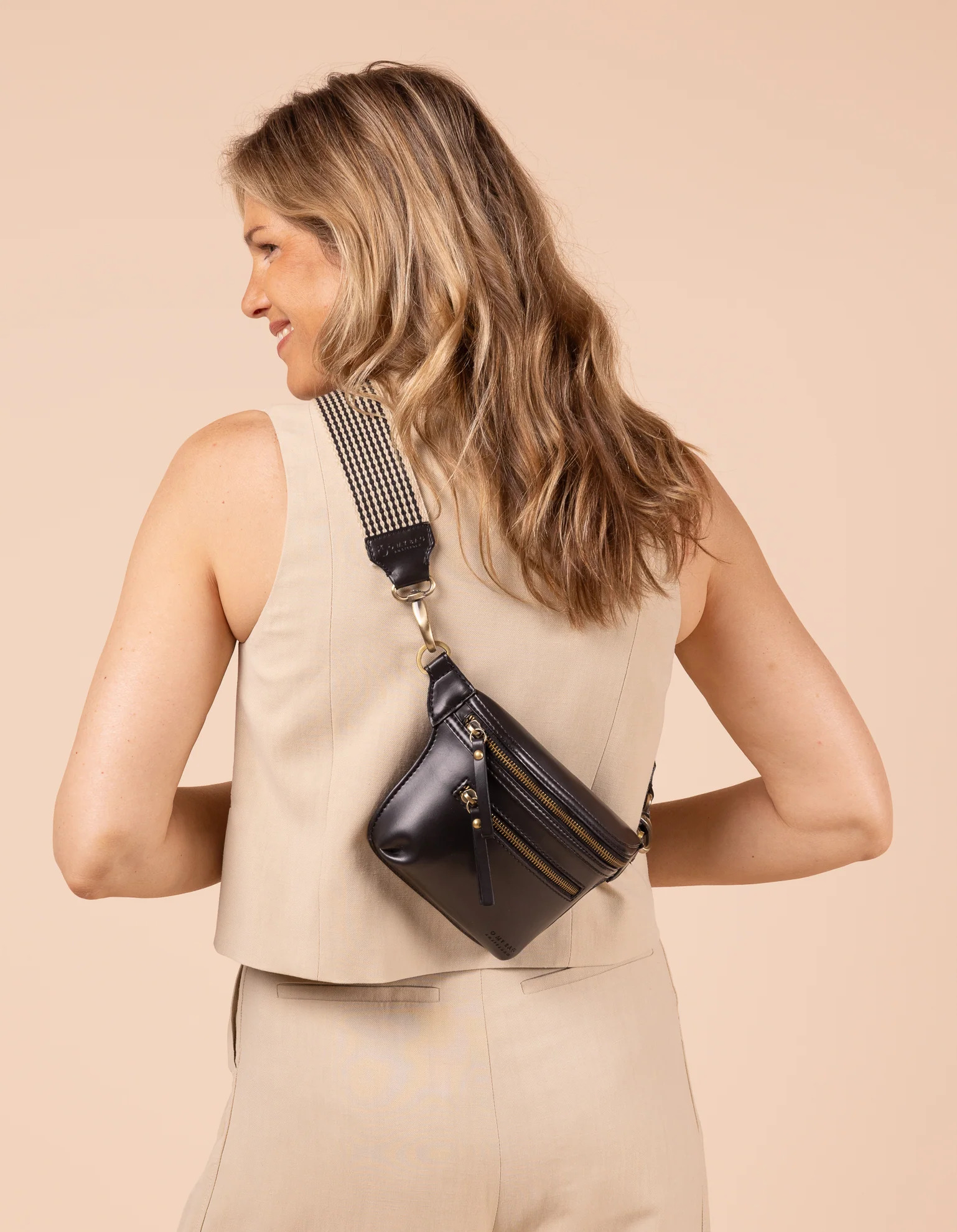 Sac Beck - noir - uppeal - cuir de pommes - O My Bag 09