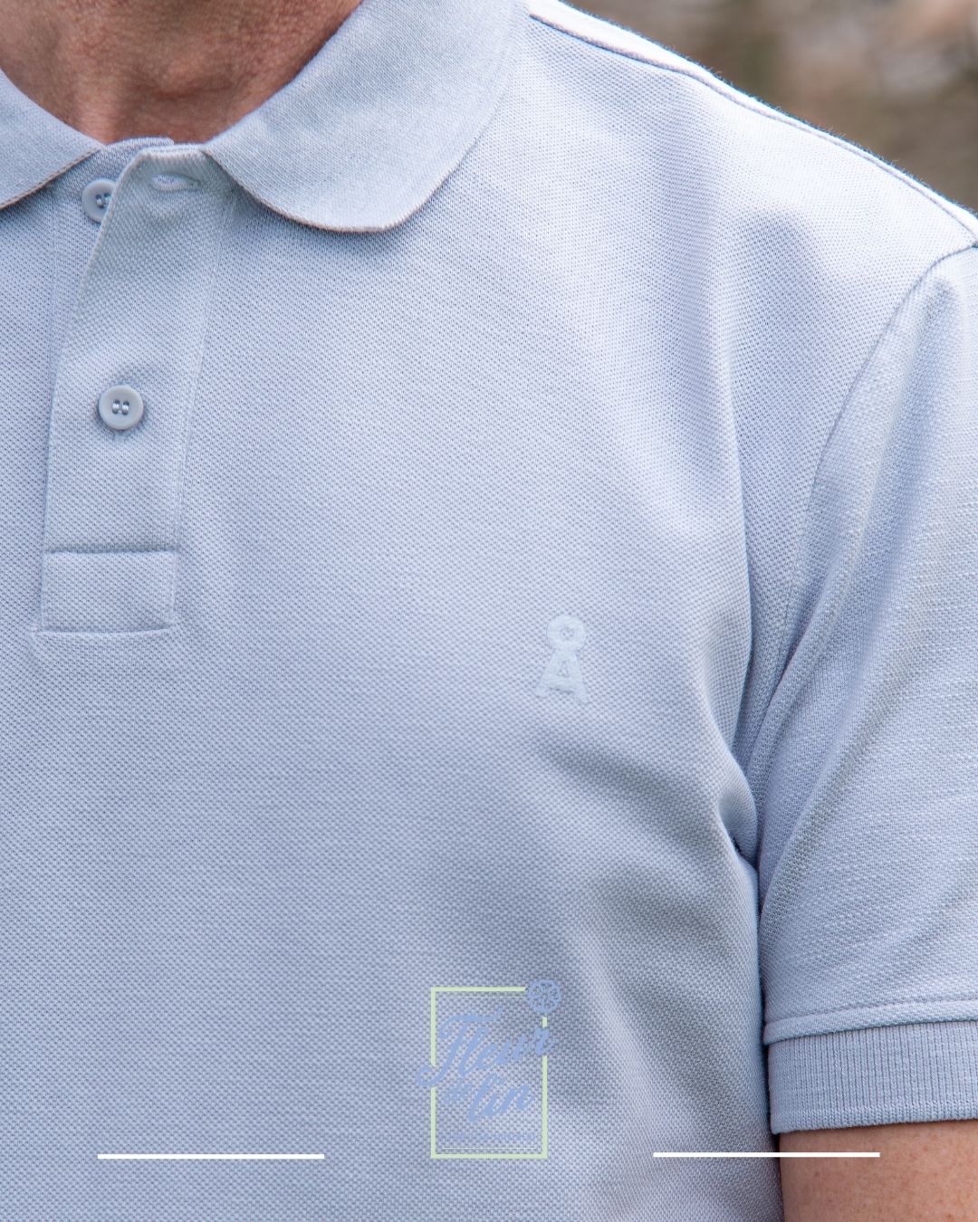 14. Polo Fibraa bleu clair AA