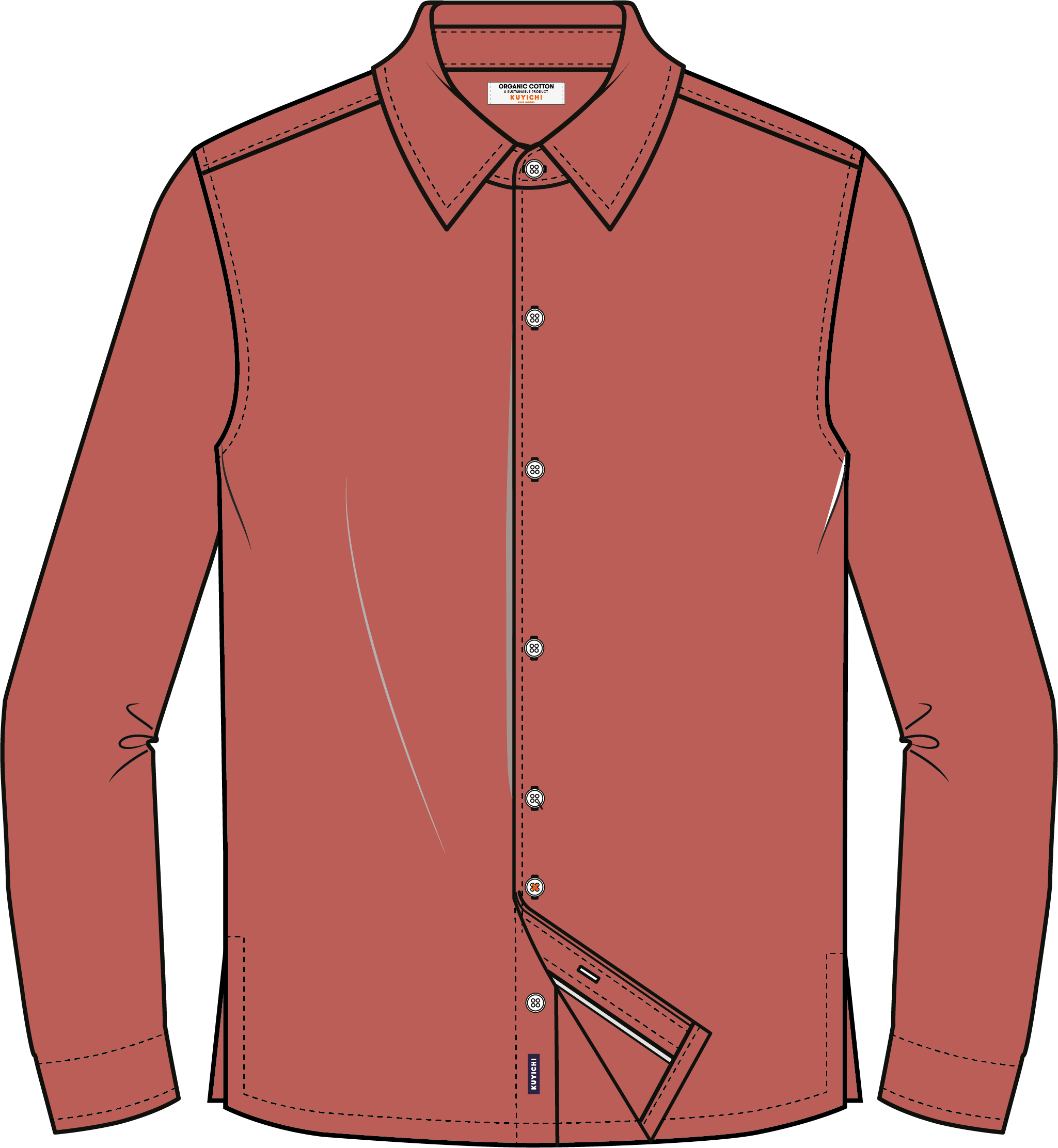 Chemise-Milan-Terracotta-coton-biologique-lin-Kuyichi05