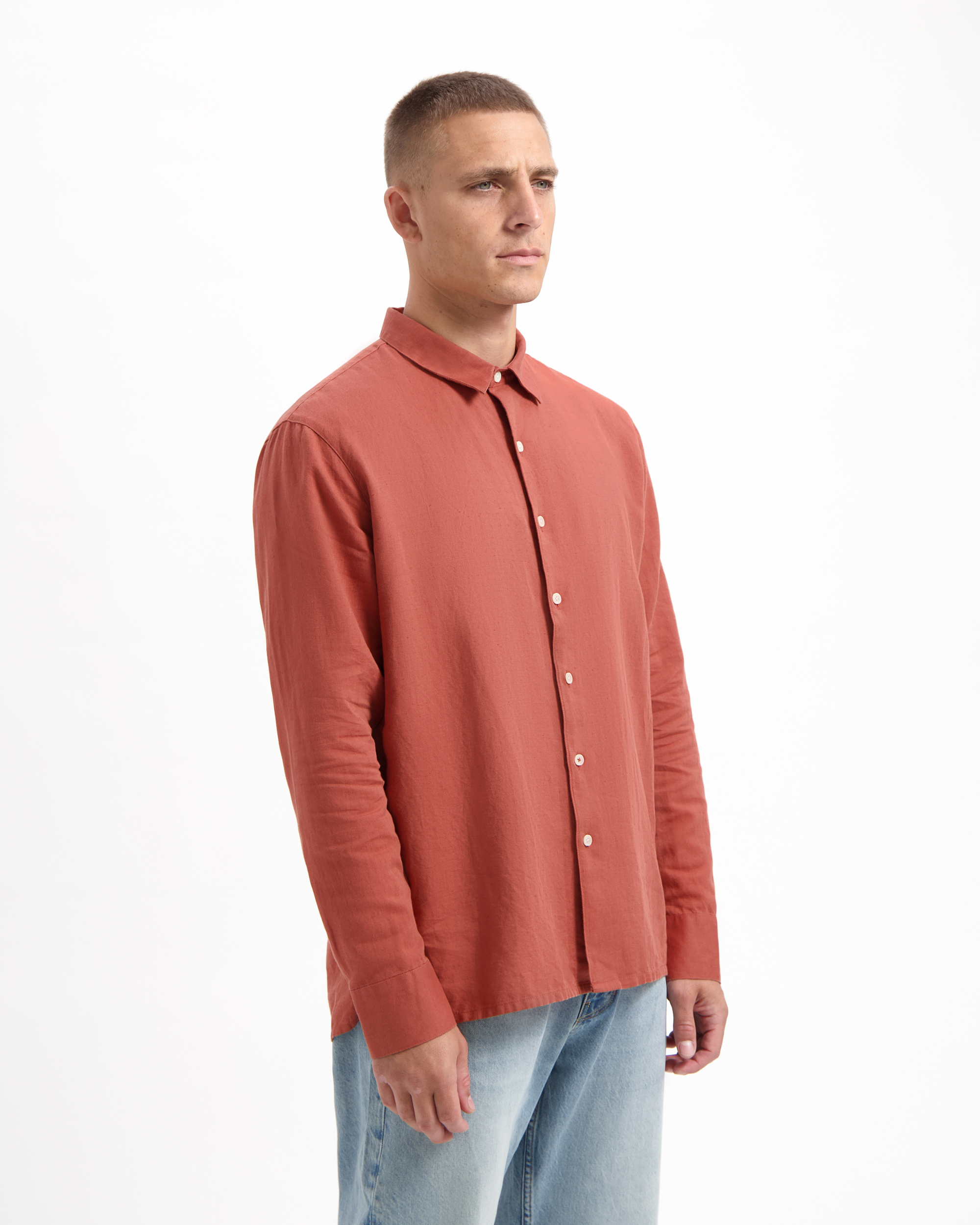 Chemise-Milan-Terracotta-coton-biologique-lin-Kuyichi02