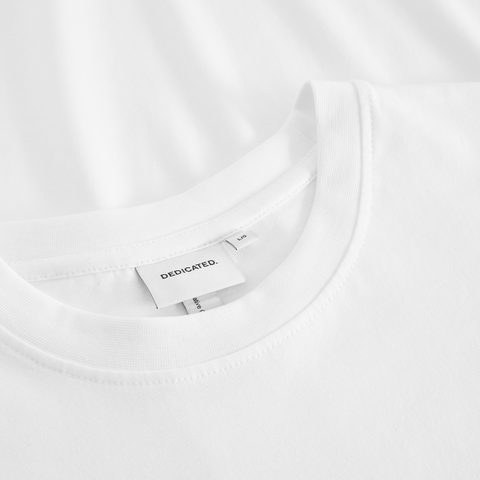 T-shirt Stockholm BBQ Emb White - Coton biologique - Dedicated 04