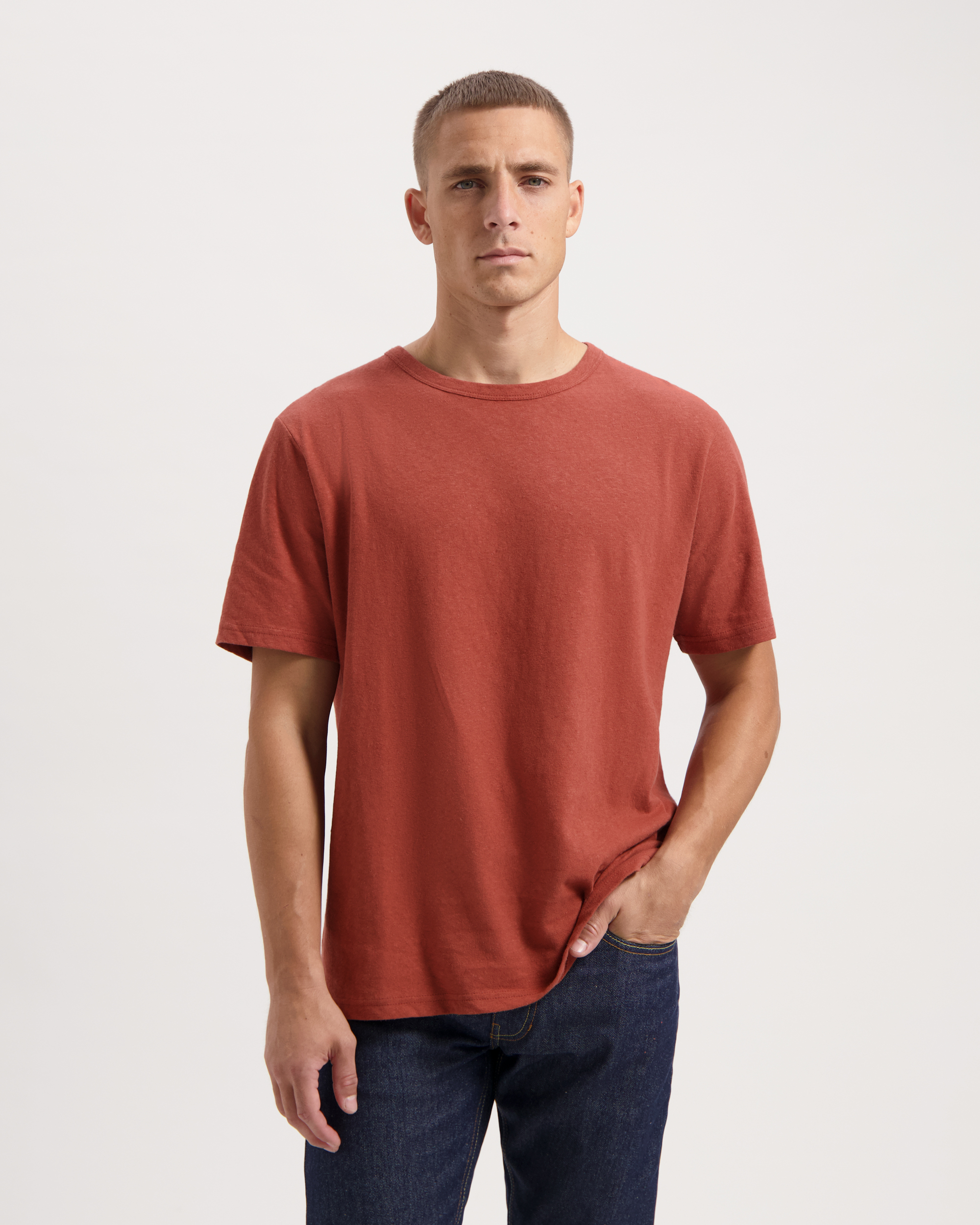 T-shirt-Liam-Terracotta-coton-biologique-chanvre-Kuyichi01