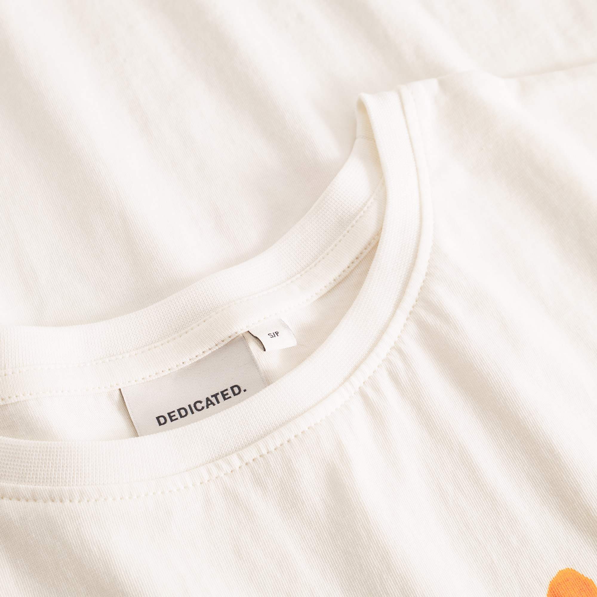 T-shirt Visby Summer Flowers Off-White - coton biologique - Dedicated 04