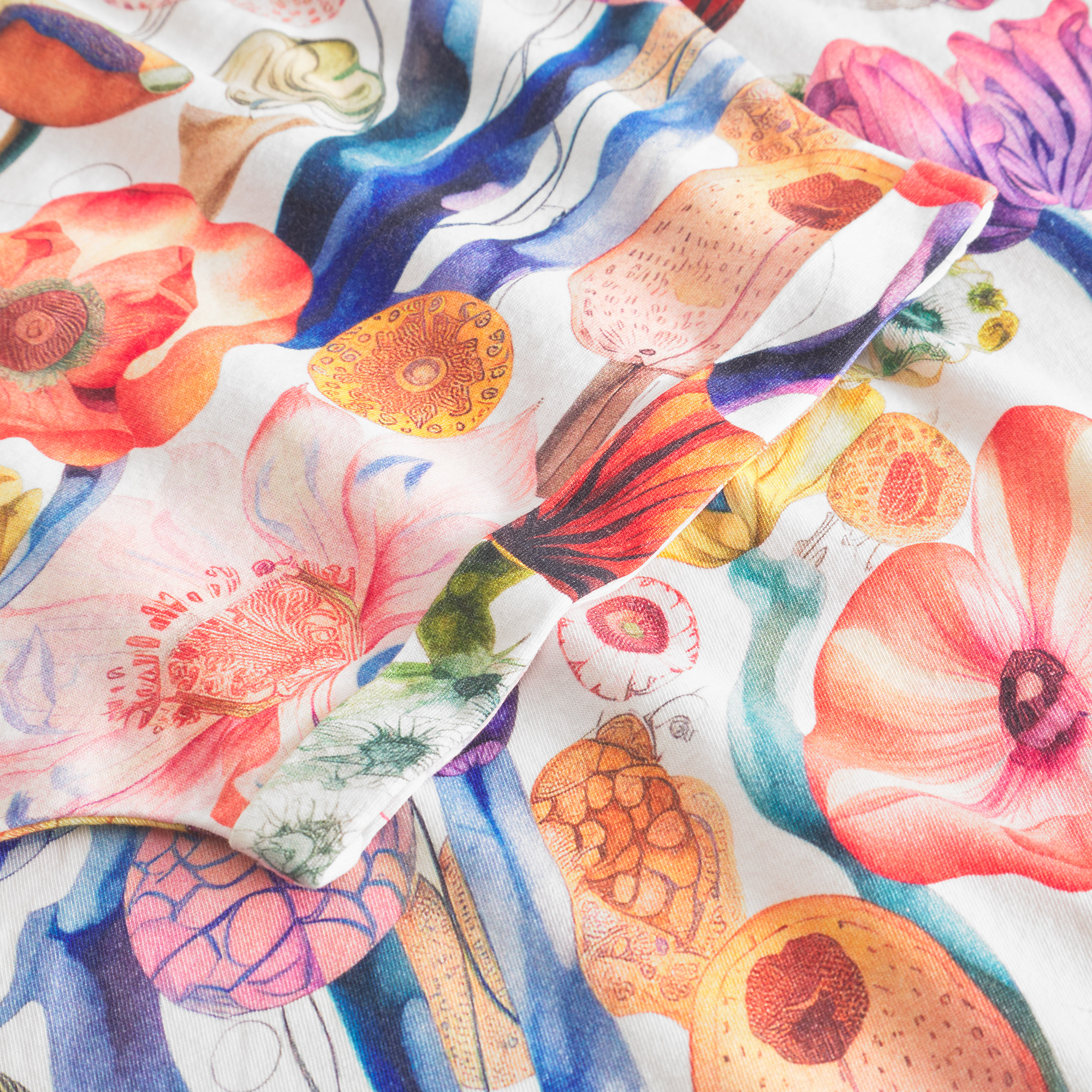 T-shirt Visby Fantasy Flowers Multi Color - coton biologique - Dedicated 03