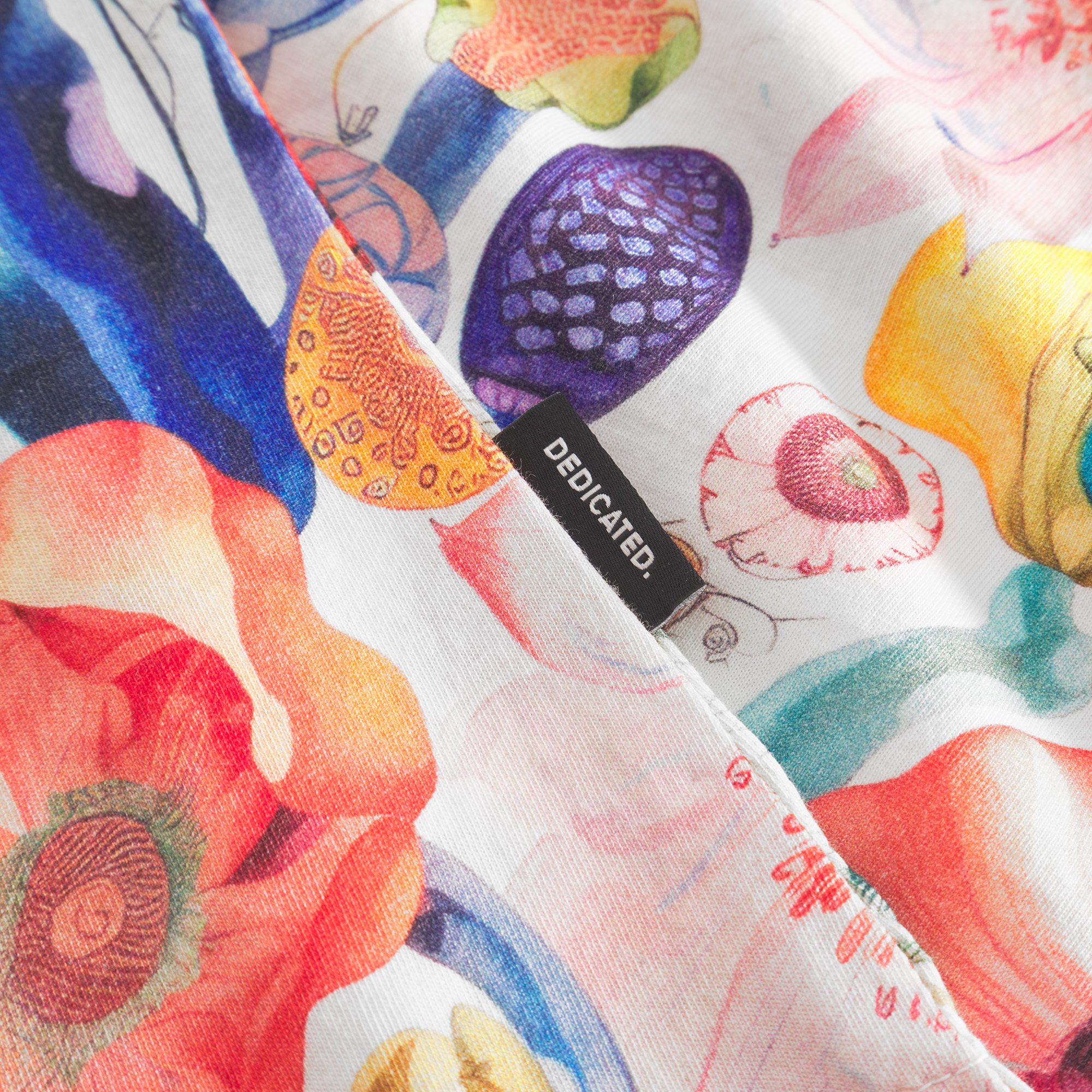 T-shirt Visby Fantasy Flowers Multi Color - coton biologique - Dedicated 05
