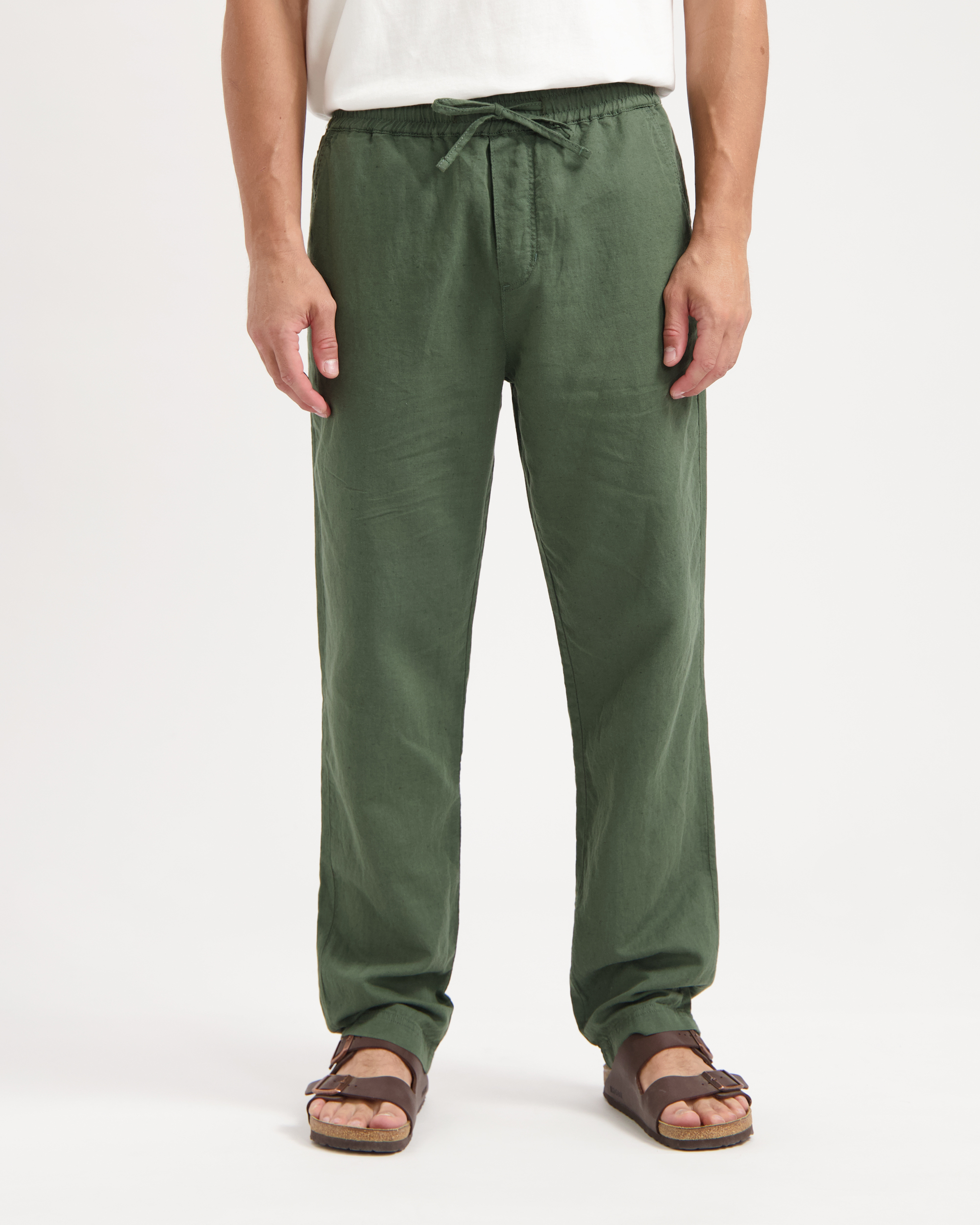 Pantalon-Tyler-Moss-Green-coton-biologique-lin-Kuyichi02