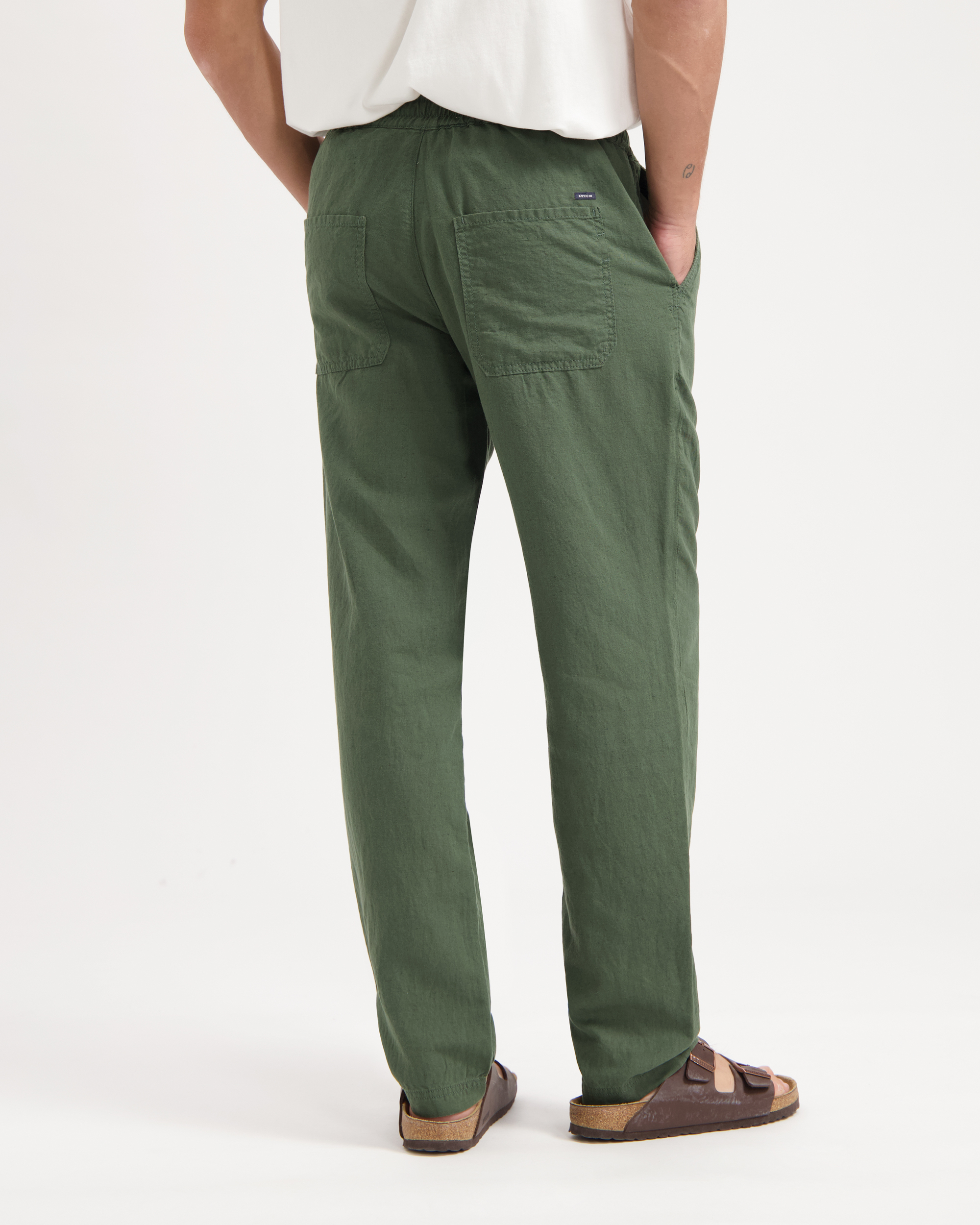 Pantalon-Tyler-Moss-Green-coton-biologique-lin-Kuyichi04