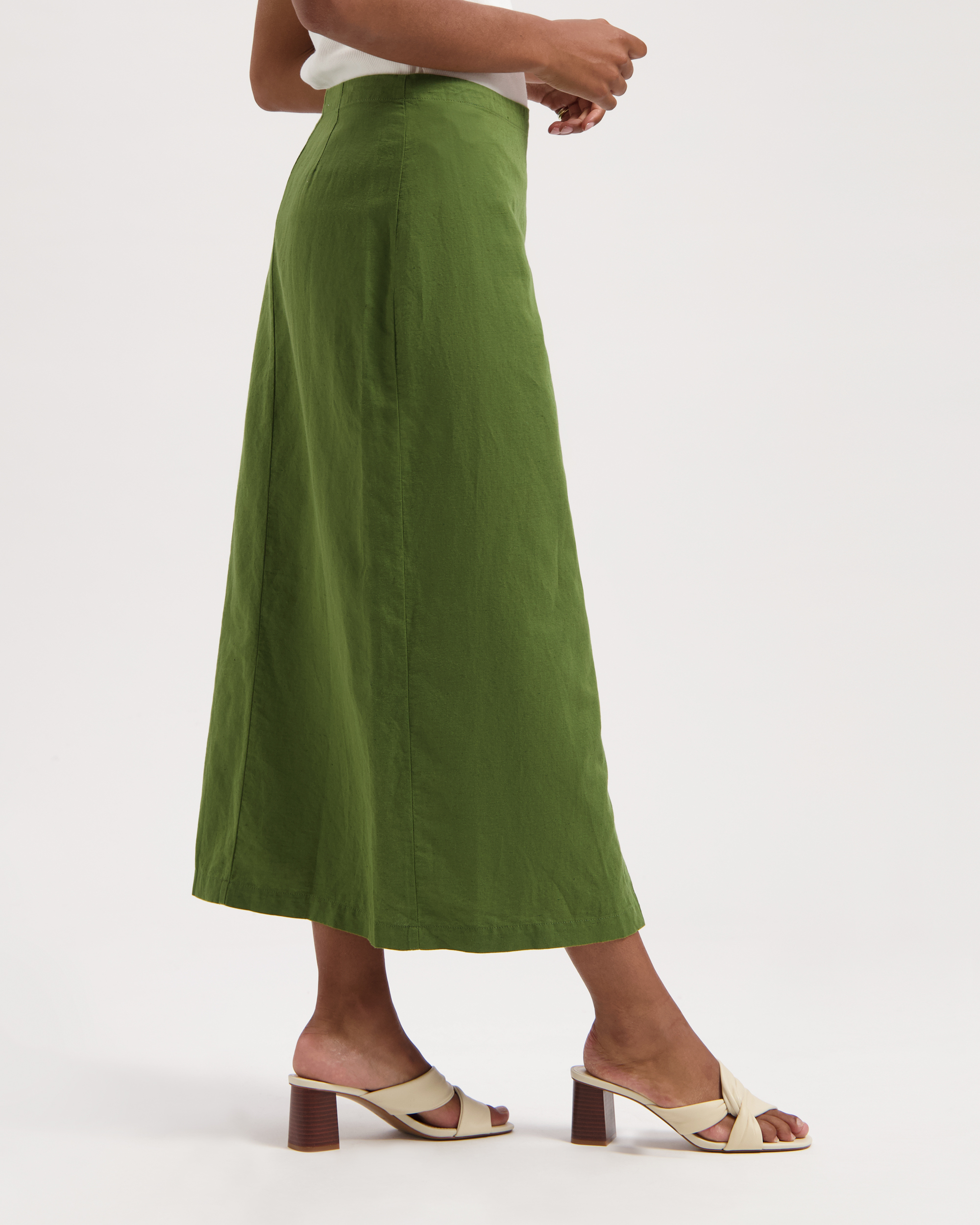 Jupe-Hanna-Pine-Green-coton-biologique-lin-Kuyichi03