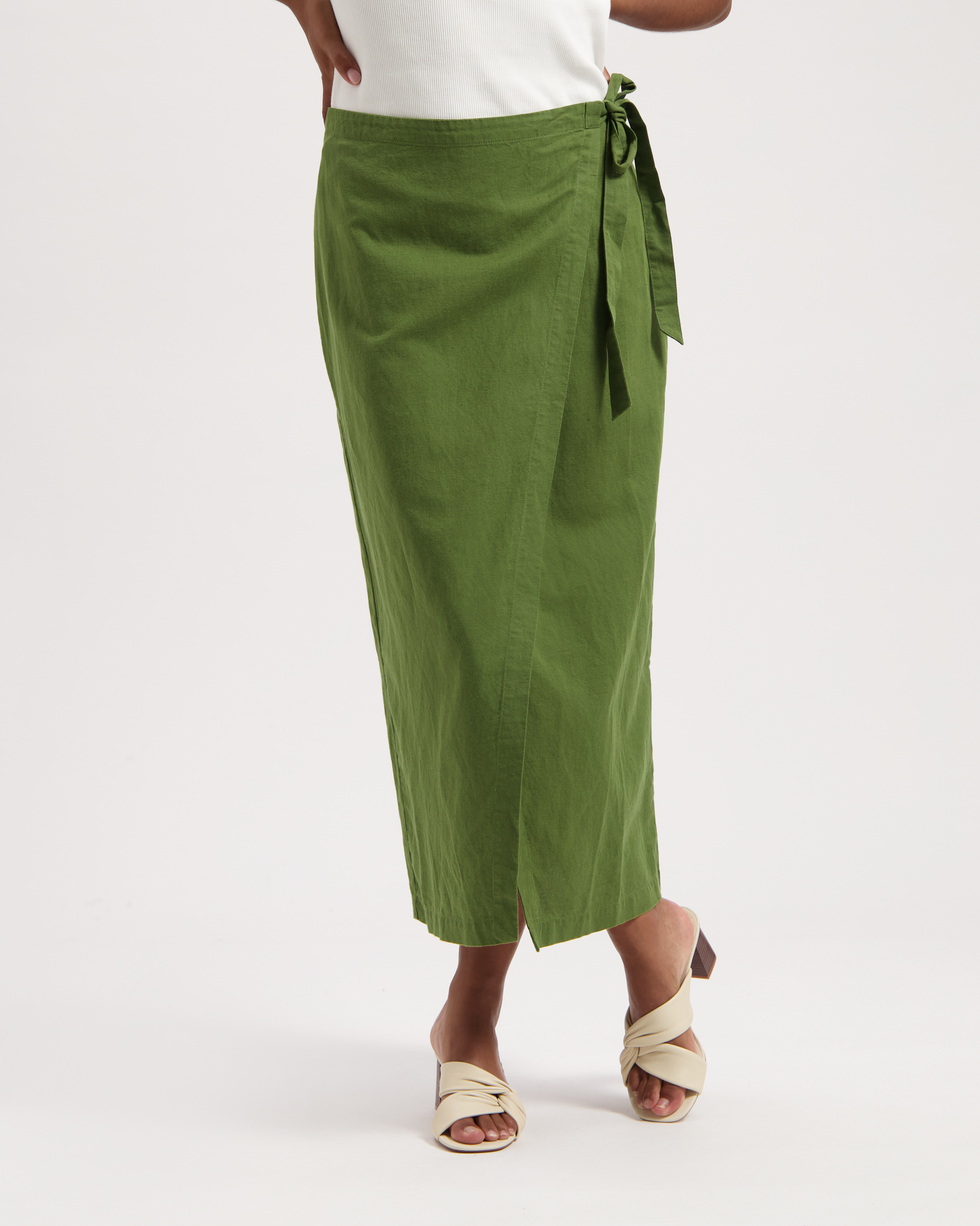 Jupe-Hanna-Pine-Green-coton-biologique-lin-Kuyichi02