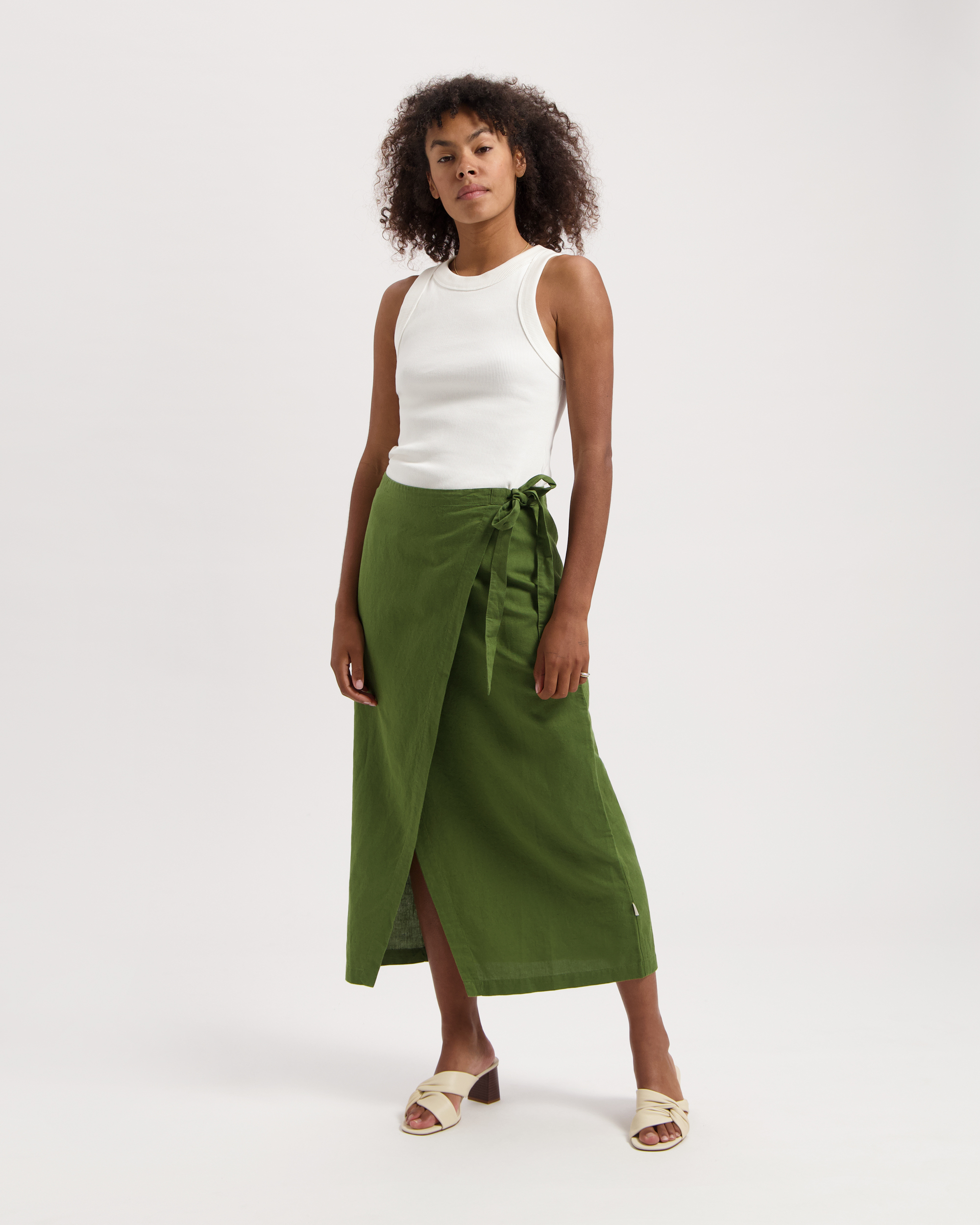 Jupe-Hanna-Pine-Green-coton-biologique-lin-Kuyichi05