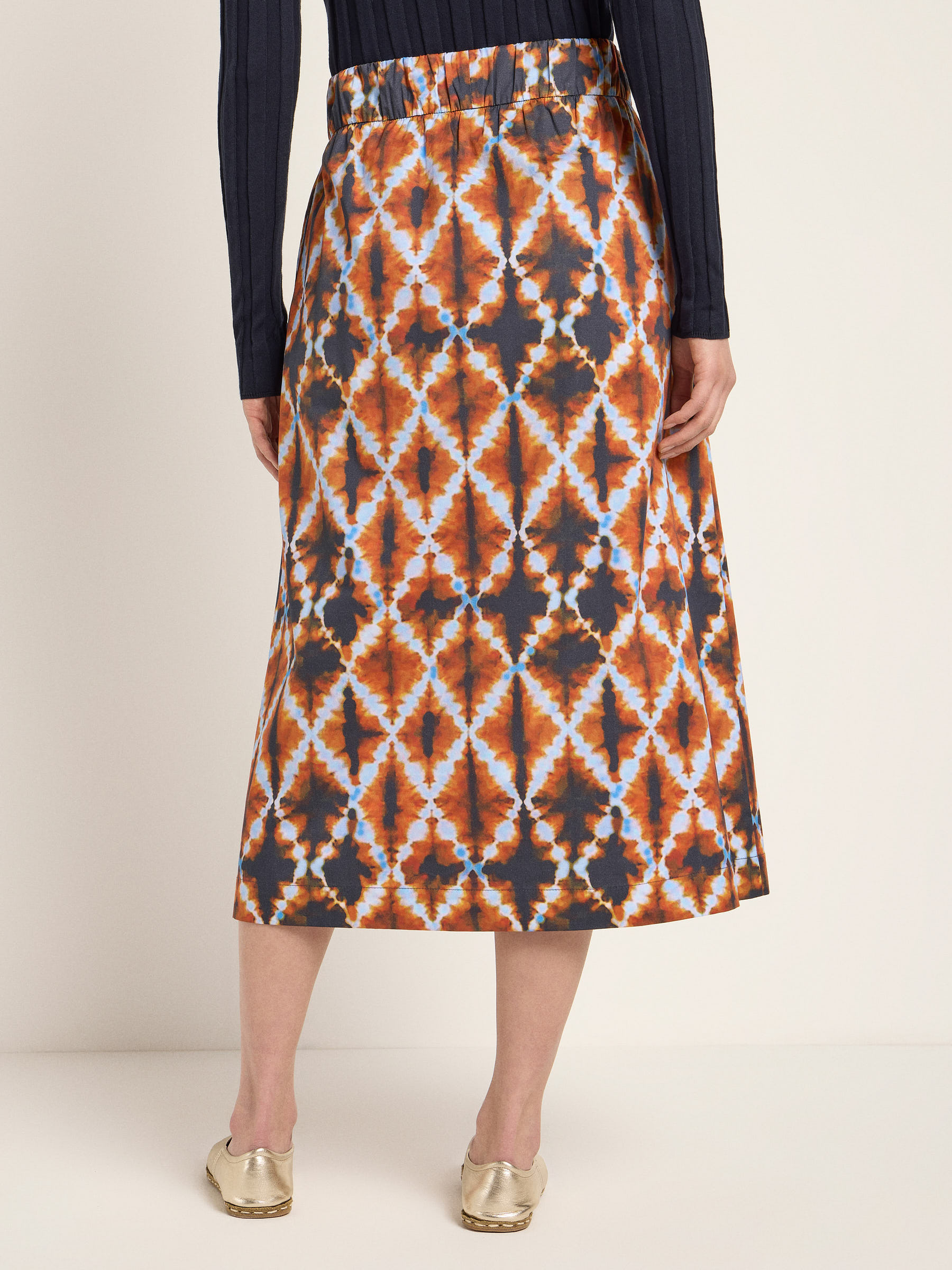 Jupe-Zettie-print-batik-almond-coton-biologique-Lanius05