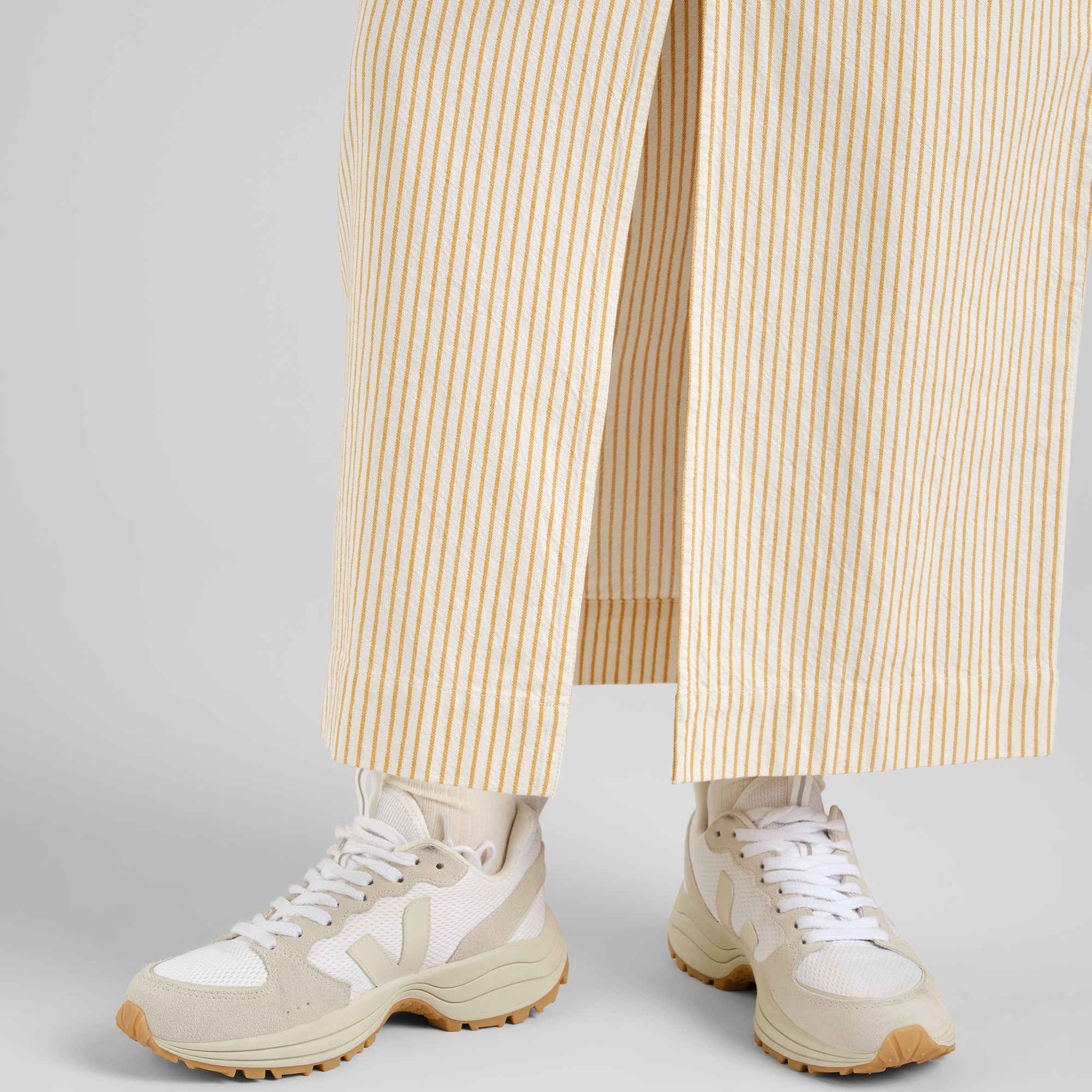 Jupe Finsta Work Stripe Yellow - coton biologique - Dedicated 02