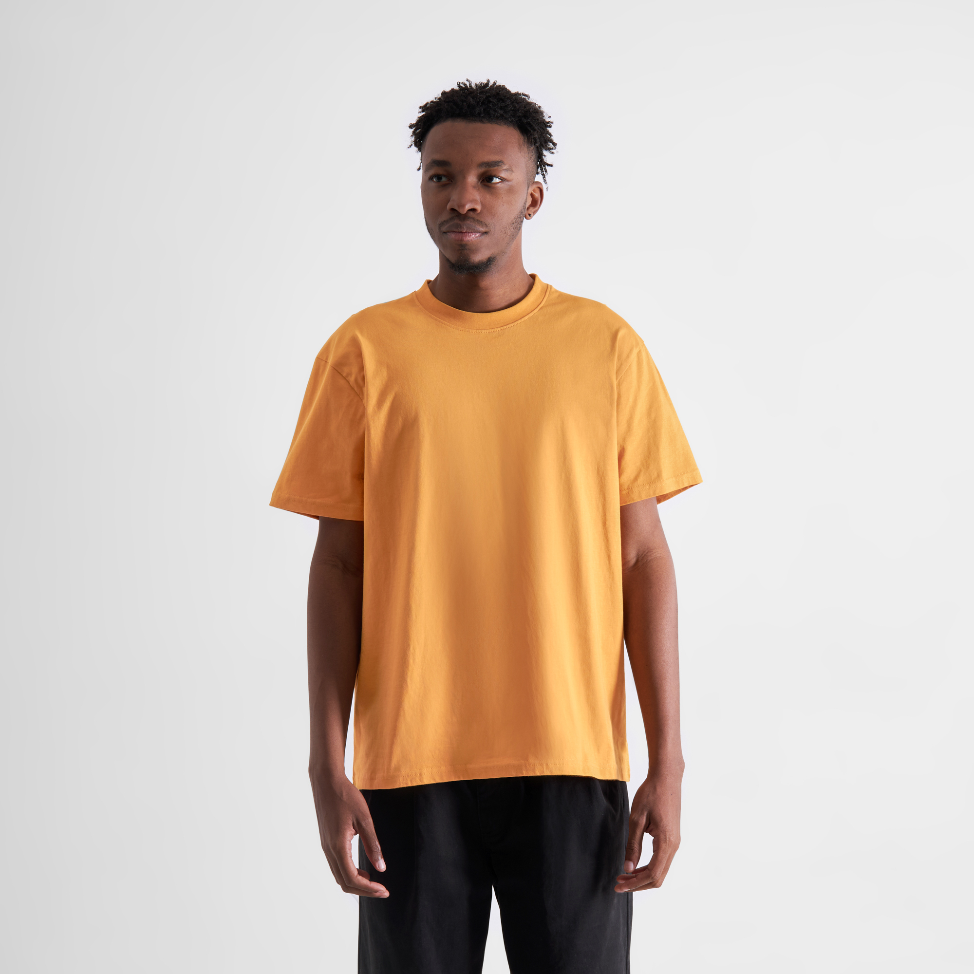 T-shirt Stockholm Base Gold Yellow - coton biologique - Dedicated 01