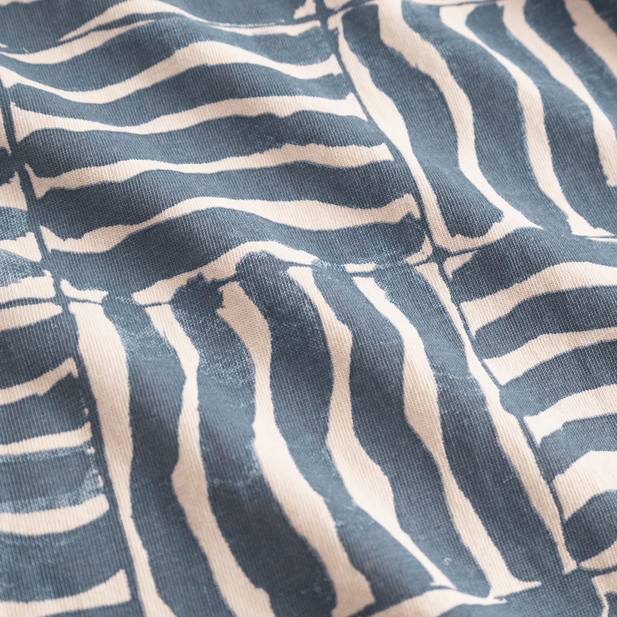 T-shirt Stockholm Wave Tiles Blue - coton biologique - Dedicated 03