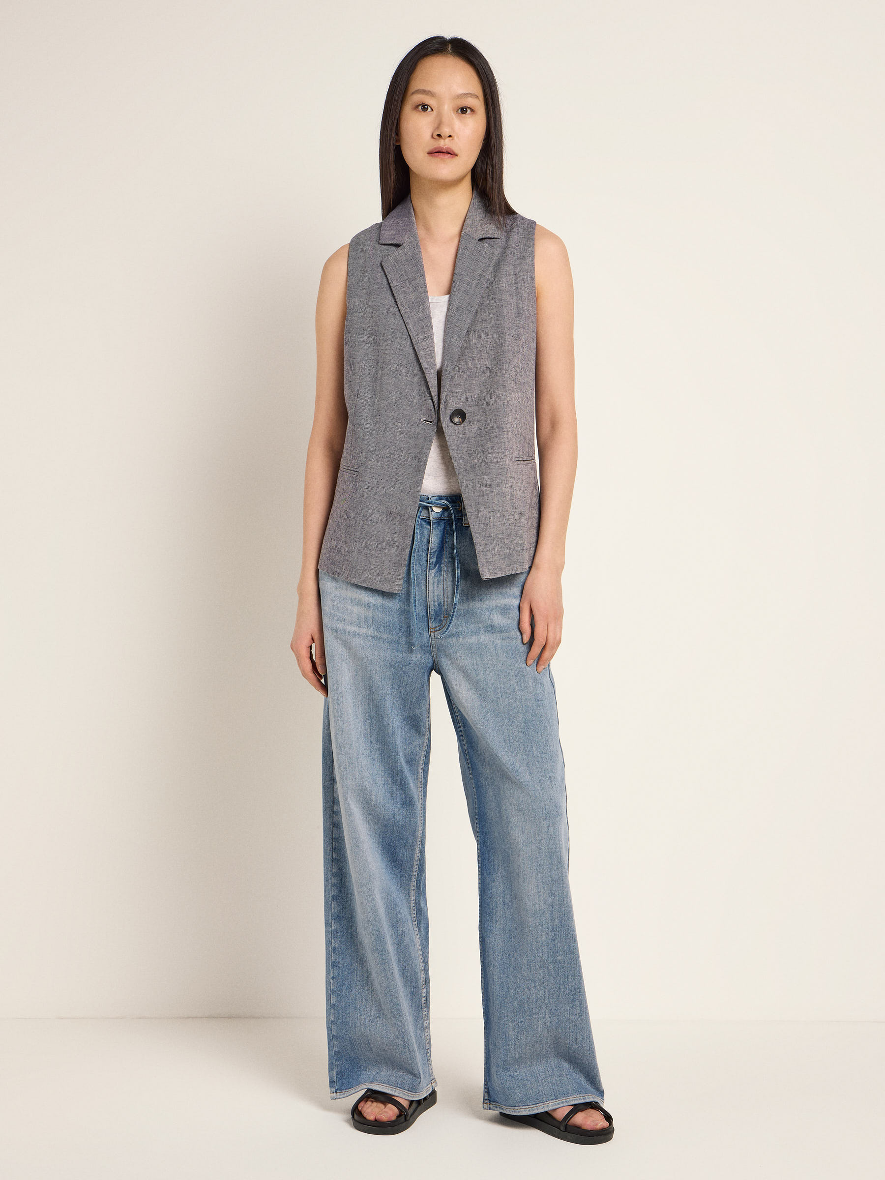 Blazer-Zuri-dark-blue-melange-coton-biologique-lin-Lanius02