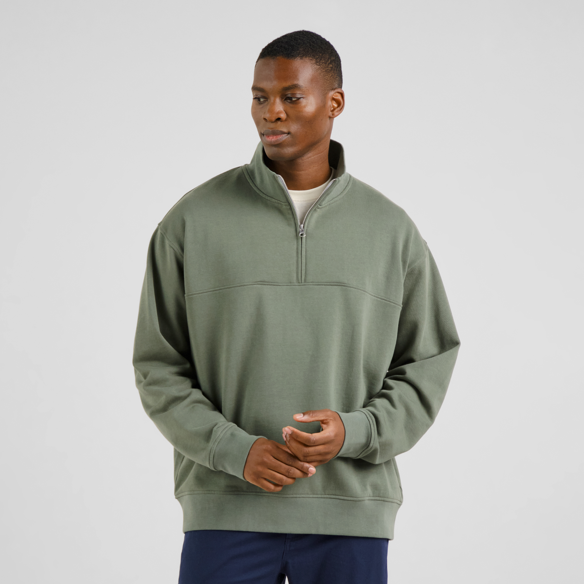 Sweat-Sandvalla-forest-green-coton-biologique-Dedicated01