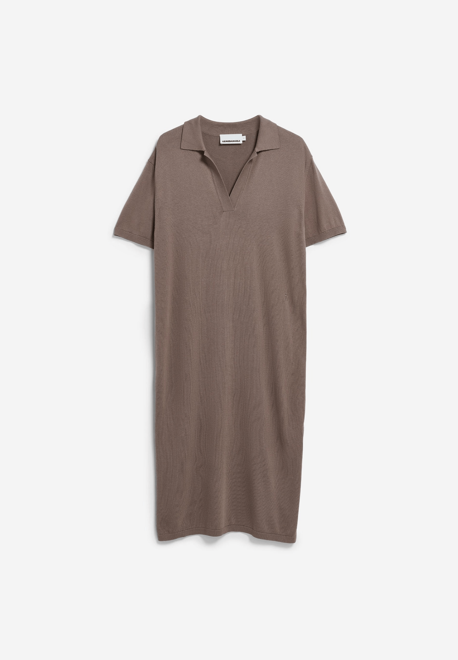 Robe-Fine-Polo-knit-walnut-cream-coton-biologique-modal-Armed-angels06