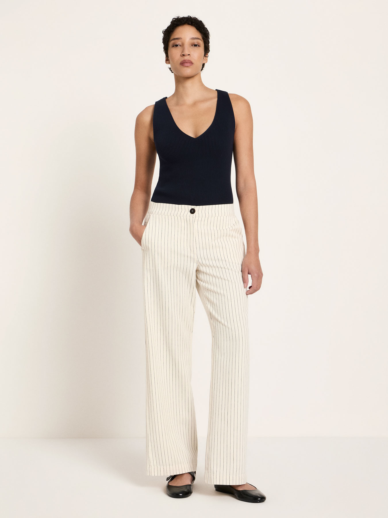 Pantalon-Marlene-ligne-blanc-noir-coton-biologique-Lanius03