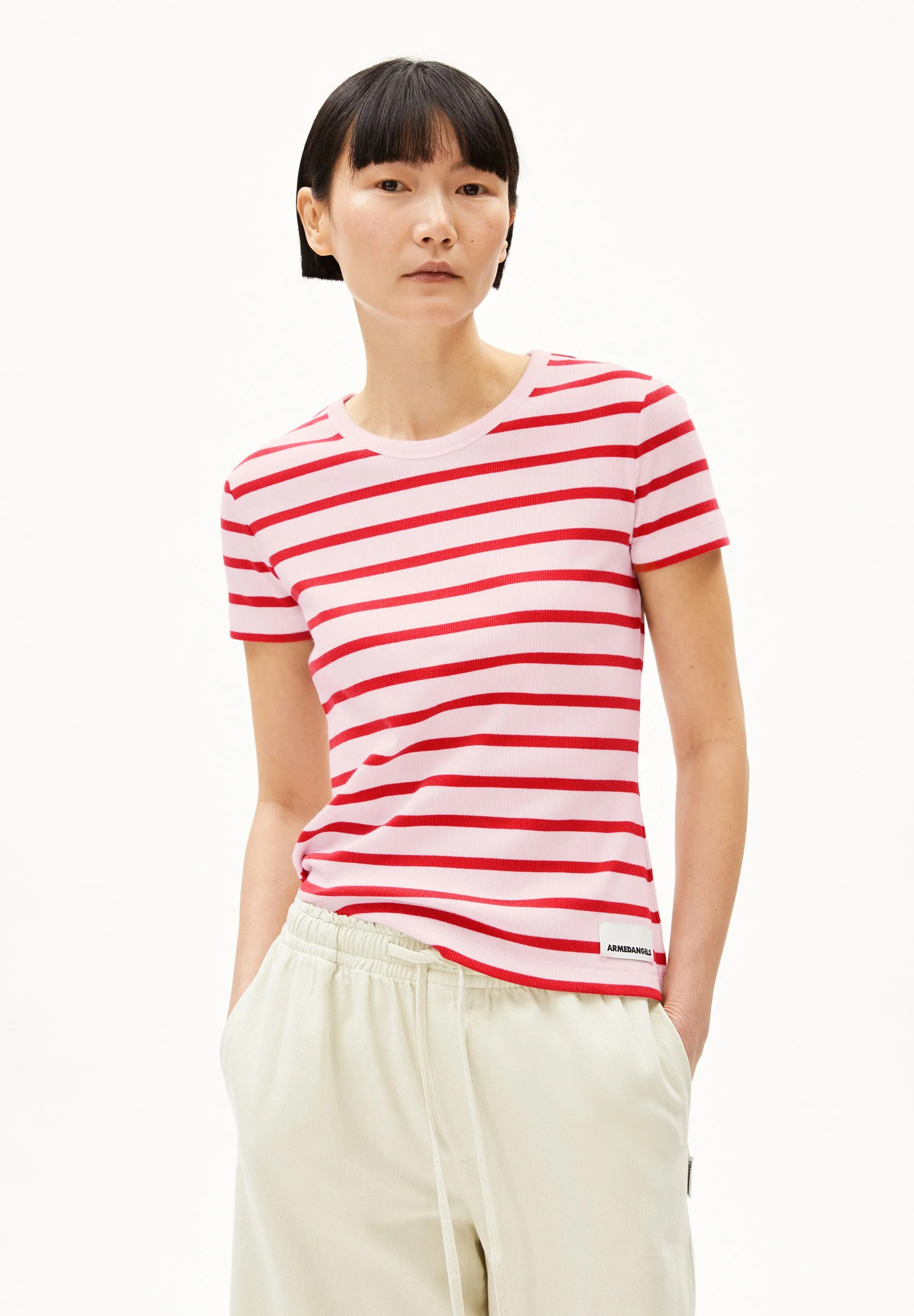 T-shirt-Kardaa-pink-mist-mar-red-coton-biologique-Armed-angels01