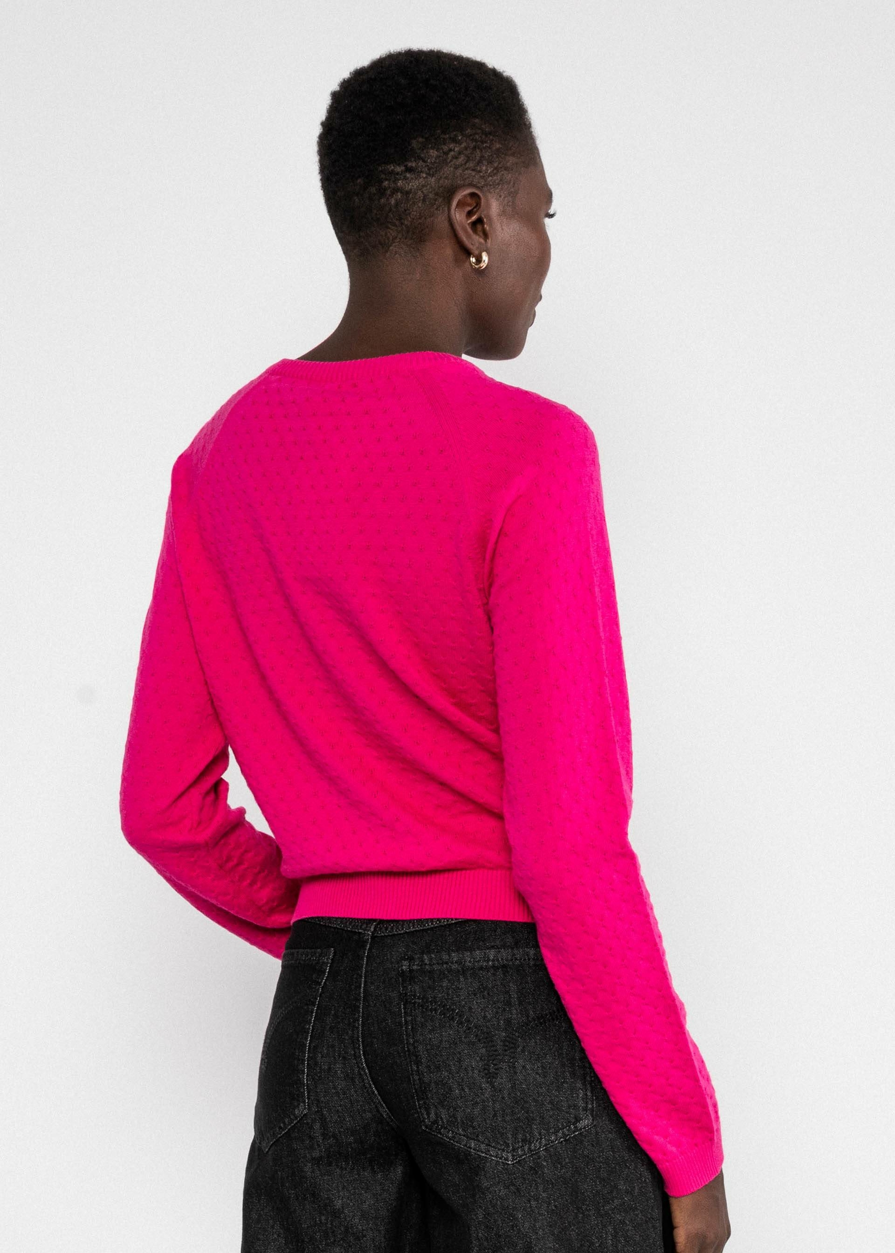 Cardigan-sweet-knit-pink-dragon-fruit-coton-biologique-Blutsgeschwister03