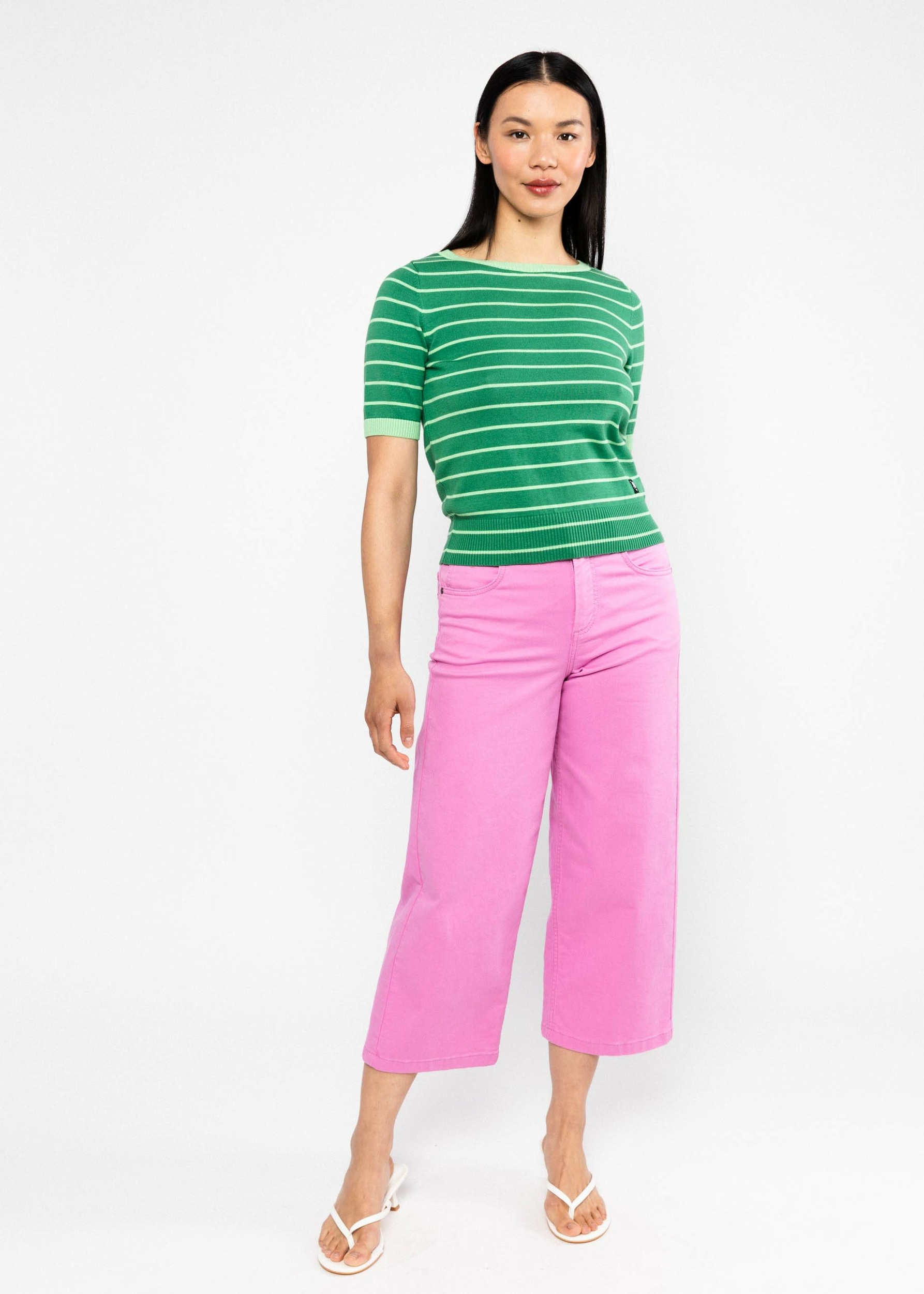 Pull-pretty-preppy-green-picnic-parade-stripe-coton-biologique-Blutsgeschwister05